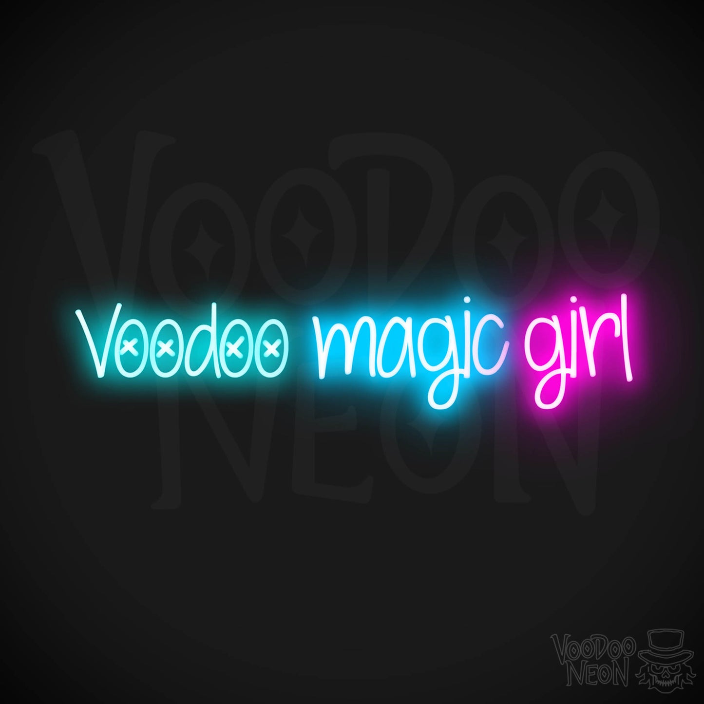Voodoo Magic Girl LED Neon - Multi-Color
