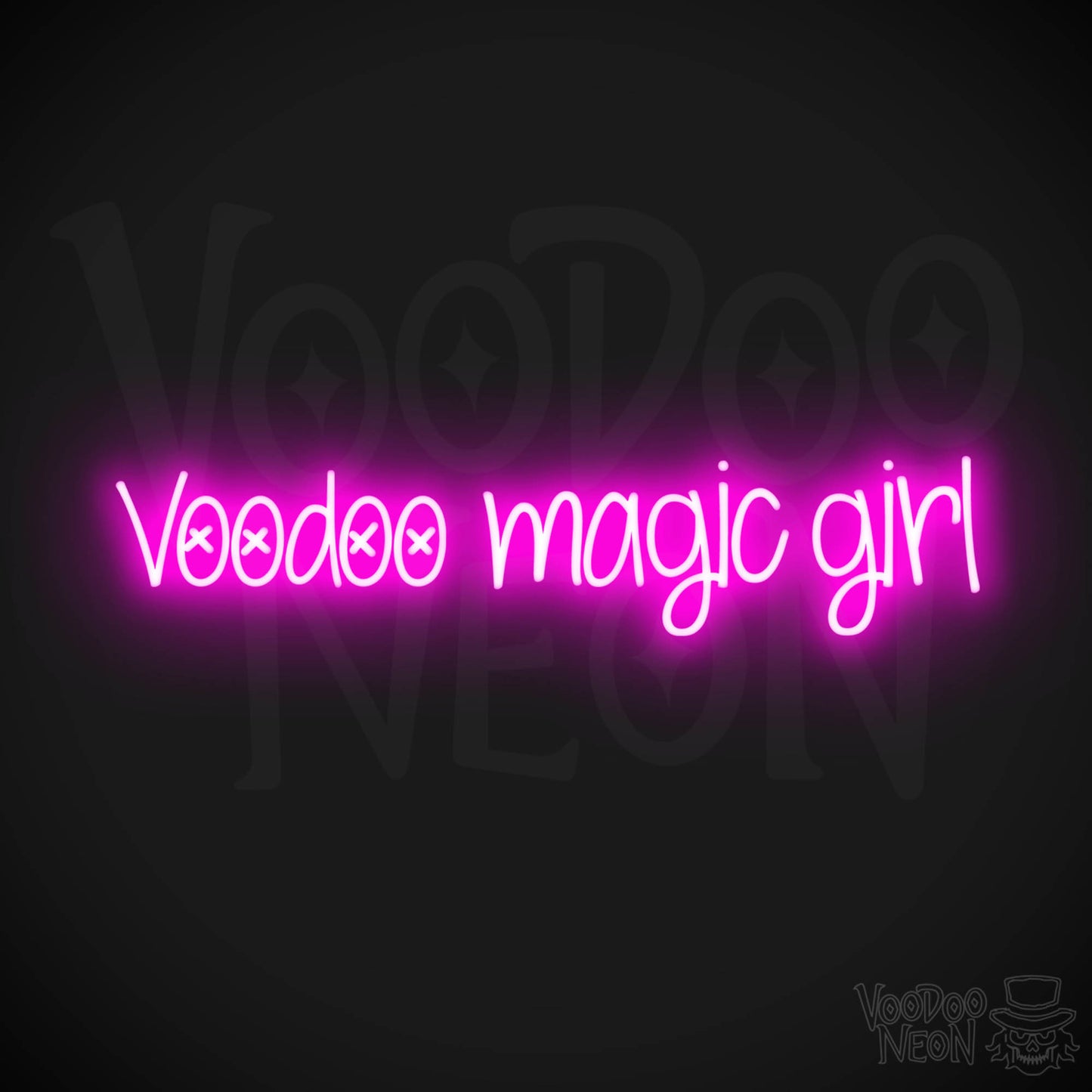 Voodoo Magic Girl LED Neon - Pink