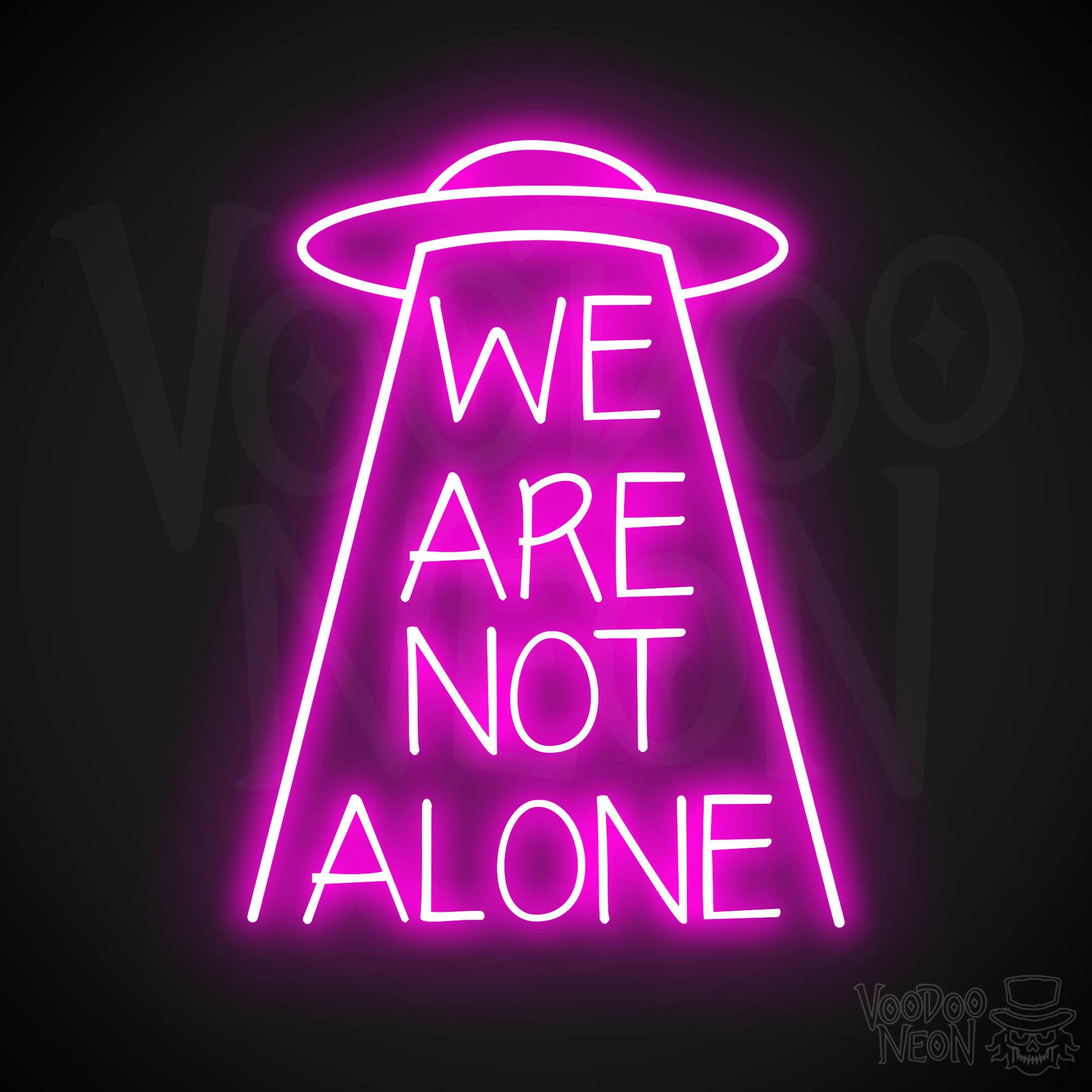 We Are Not Alone Neon Sign - Pink