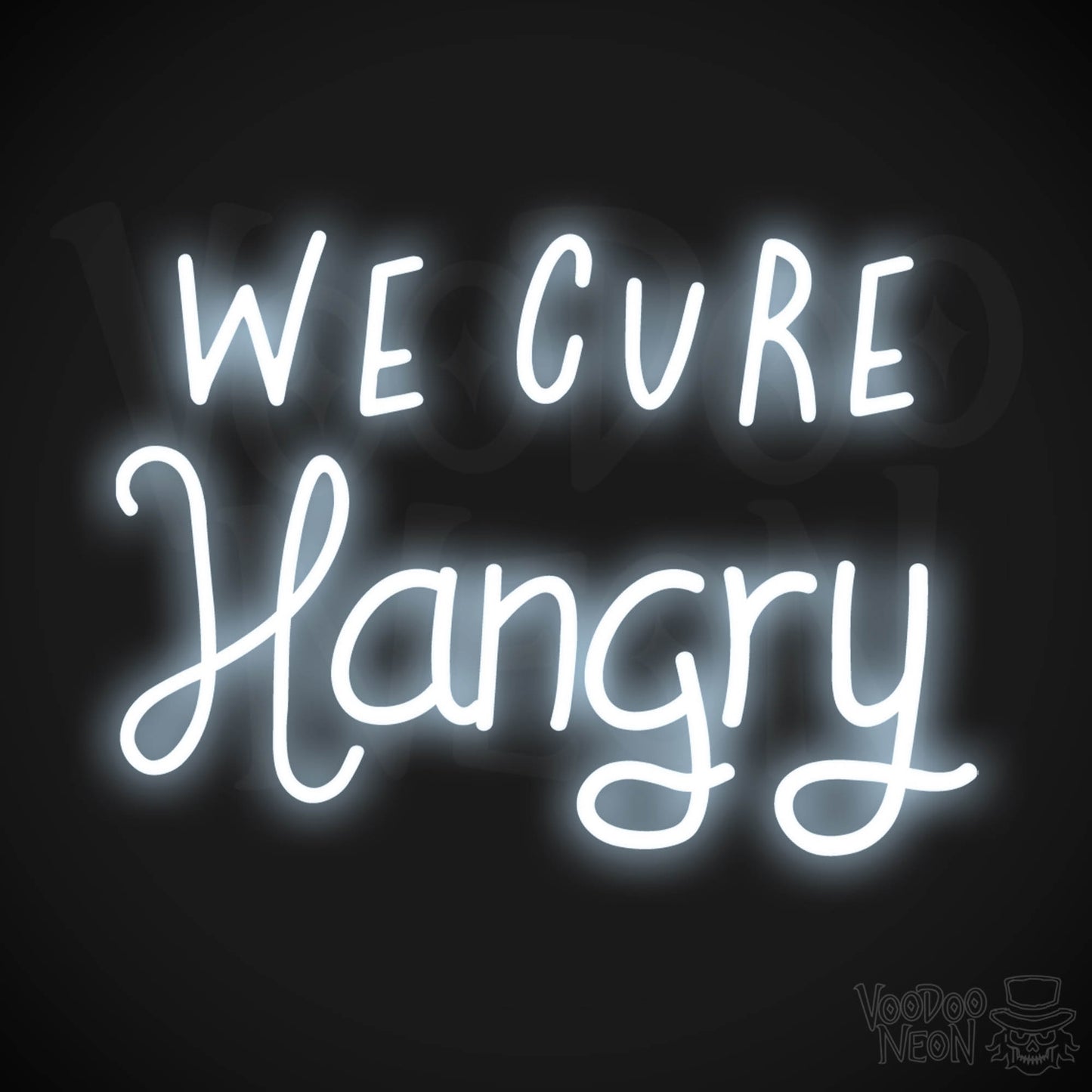 We Cure Hangry LED Neon - Cool White
