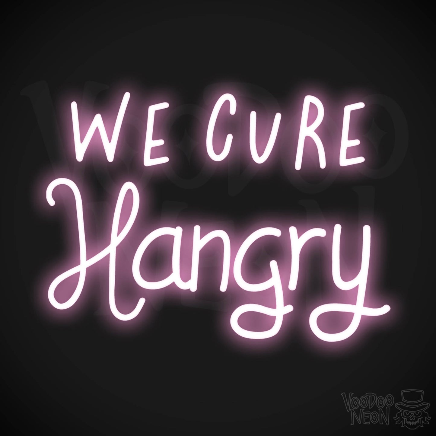 We Cure Hangry LED Neon - Light Pink