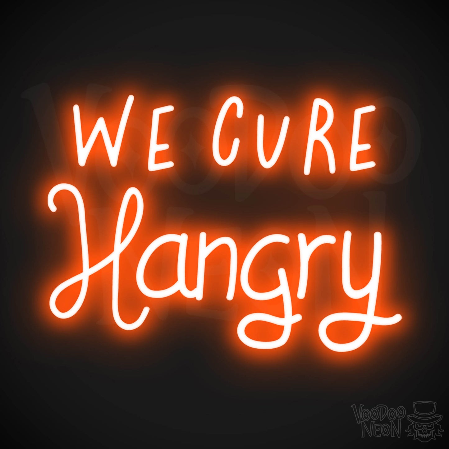 We Cure Hangry LED Neon - Orange