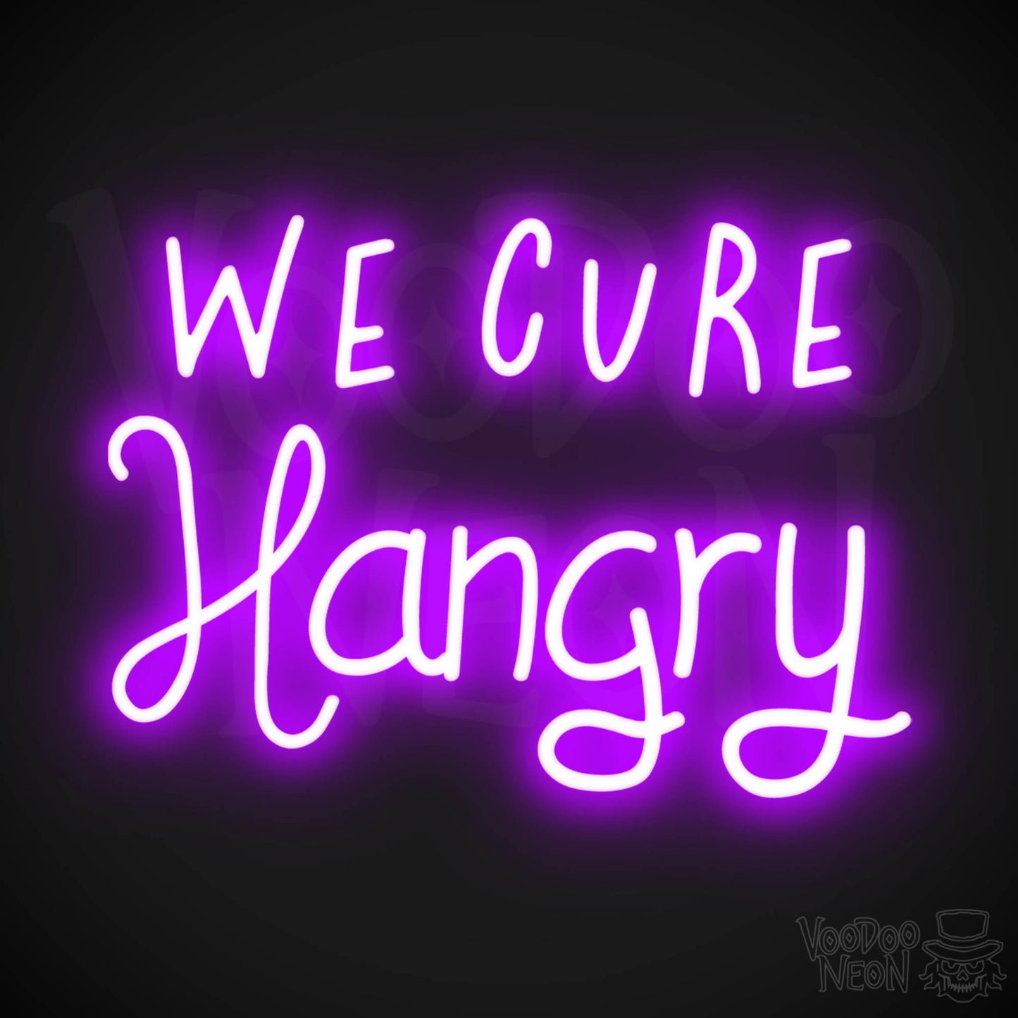 We Cure Hangry LED Neon - Purple