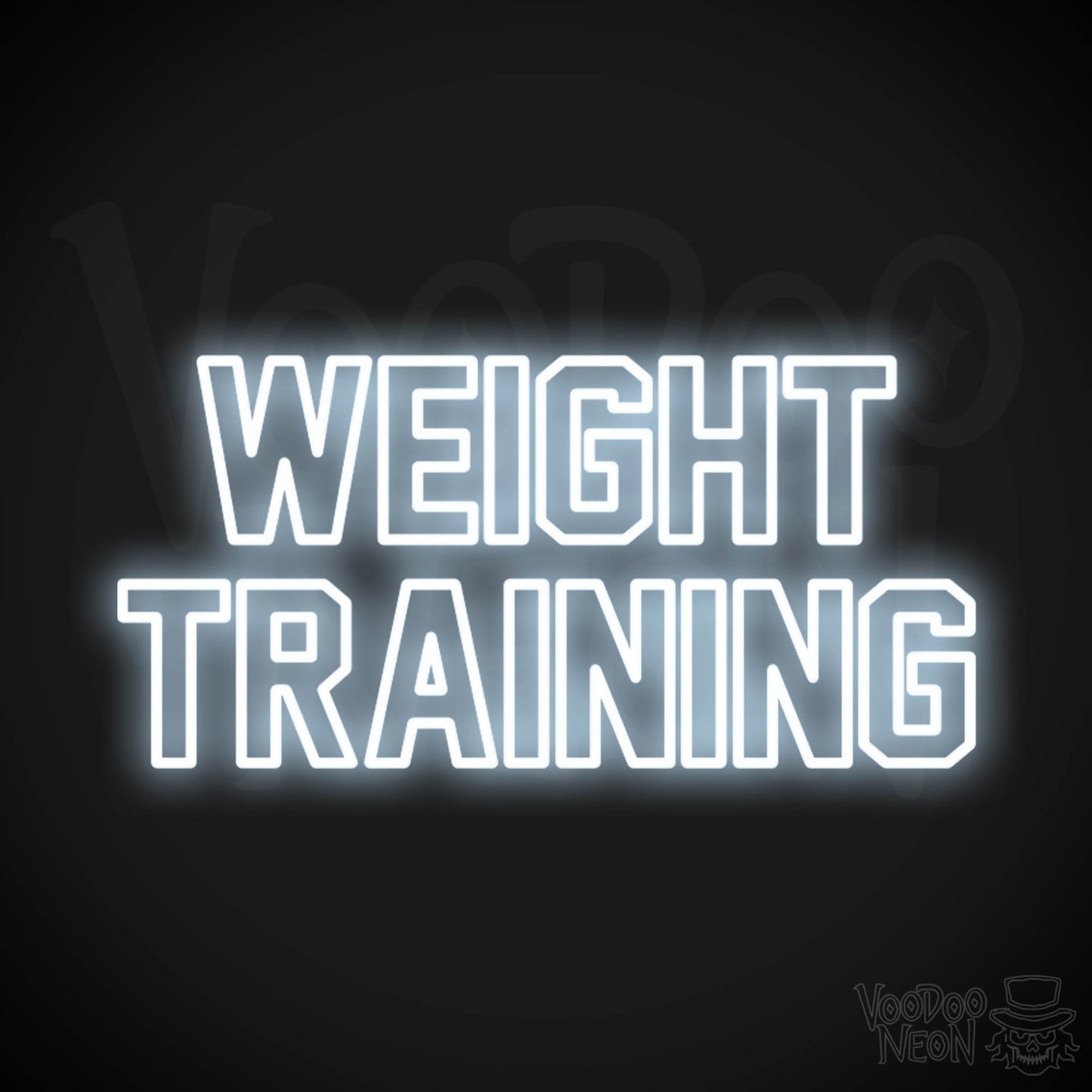 Weight Training LED Neon - Cool White