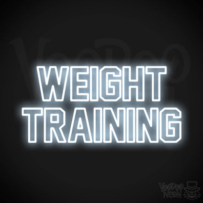 Weight Training LED Neon - Cool White