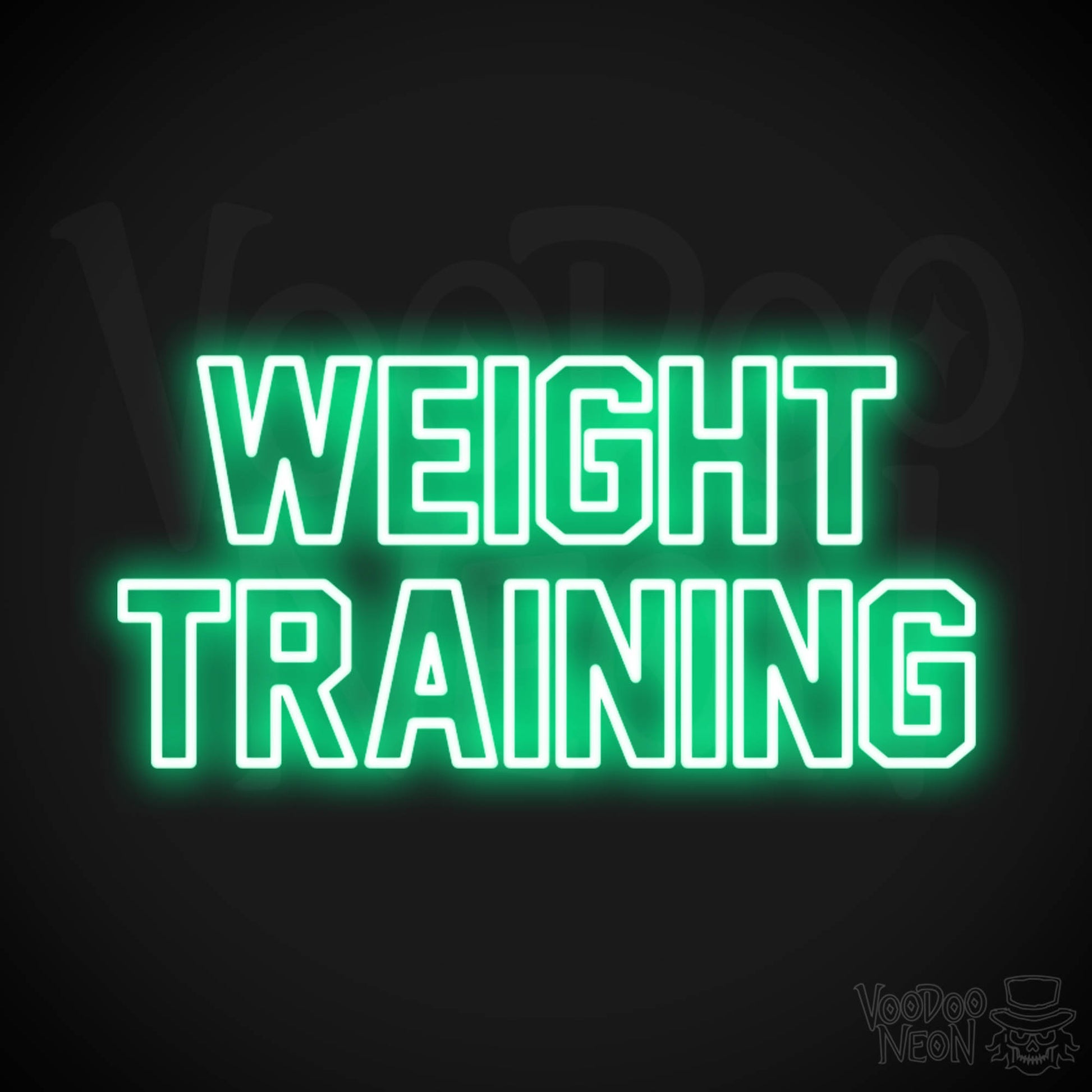 Weight Training LED Neon - Green