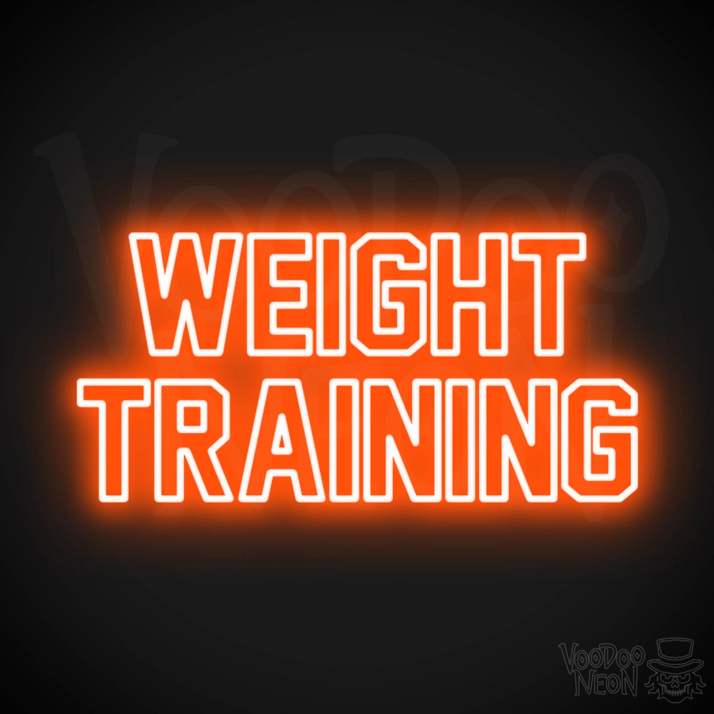 Weight Training LED Neon - Orange