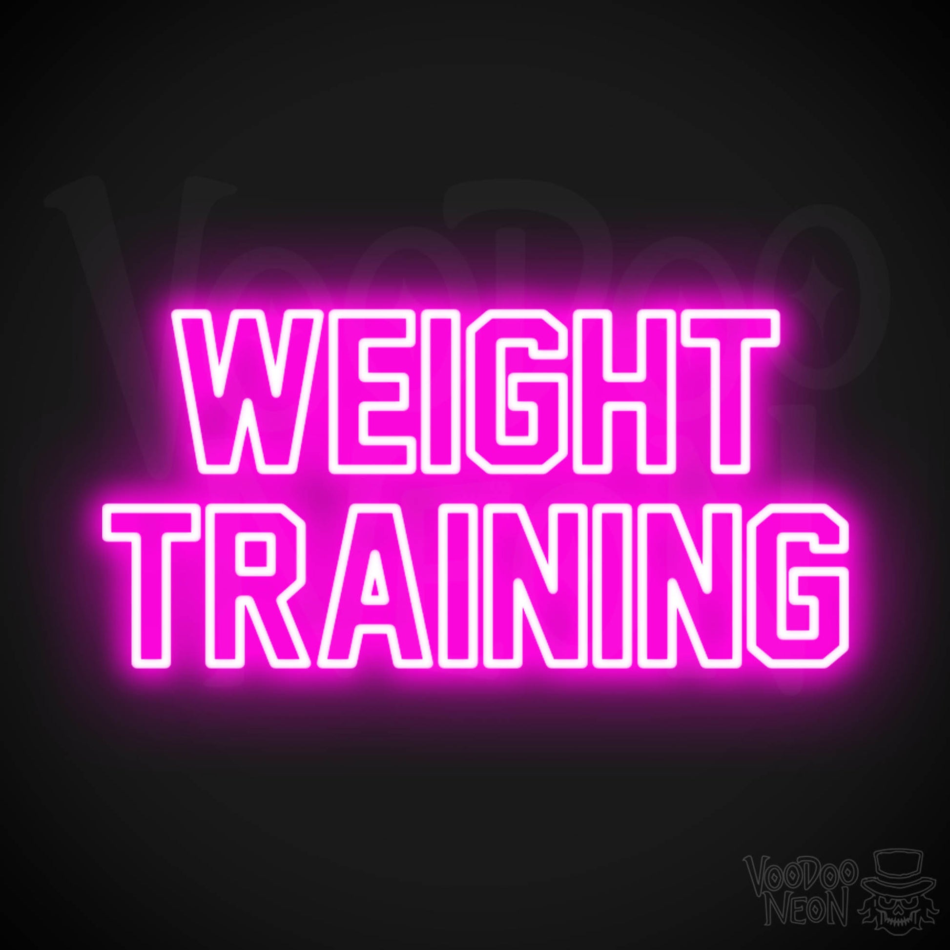 Weight Training LED Neon - Pink