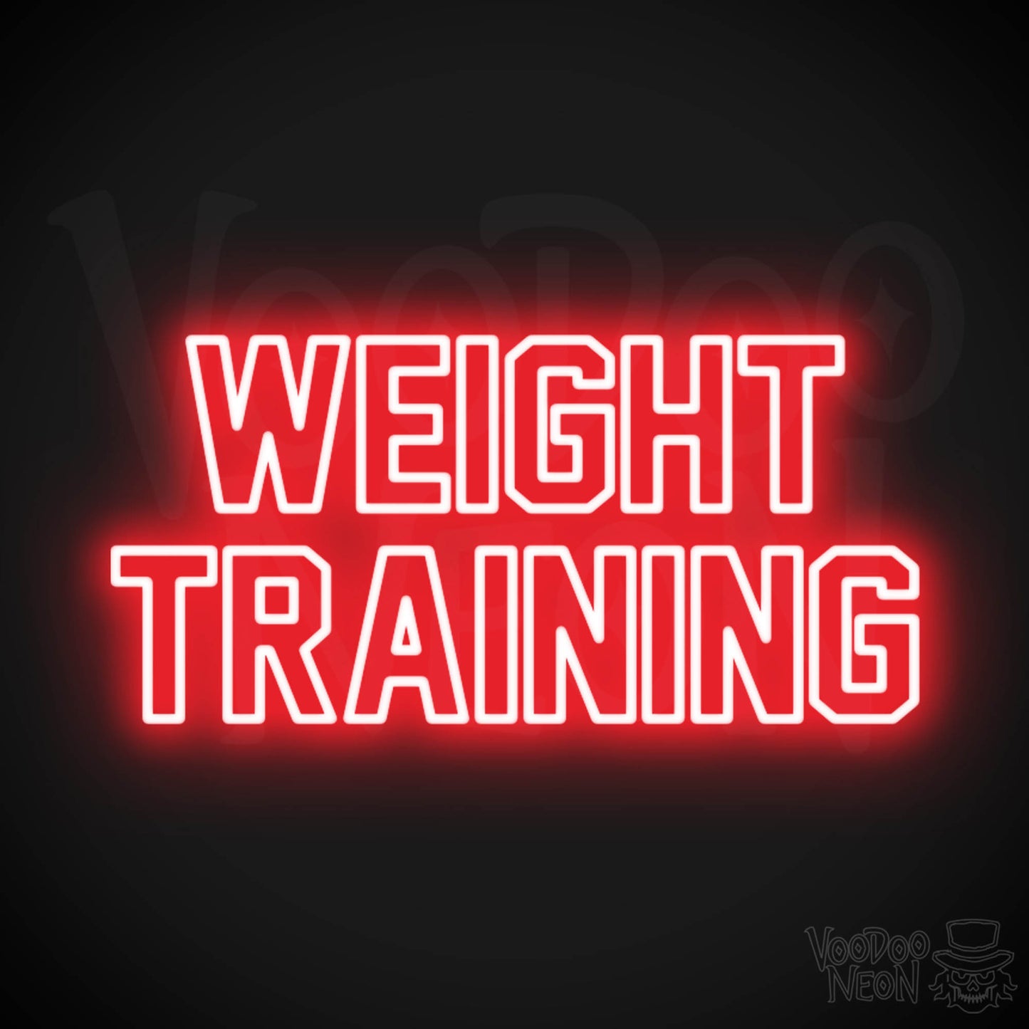 Weight Training LED Neon - Red