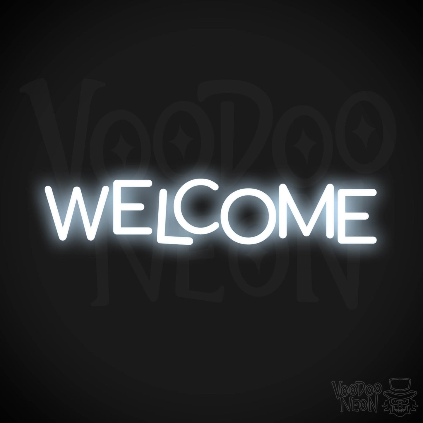 Welcome Neon Sign - Neon Welcome Sign - LED Sign - Color Cool White