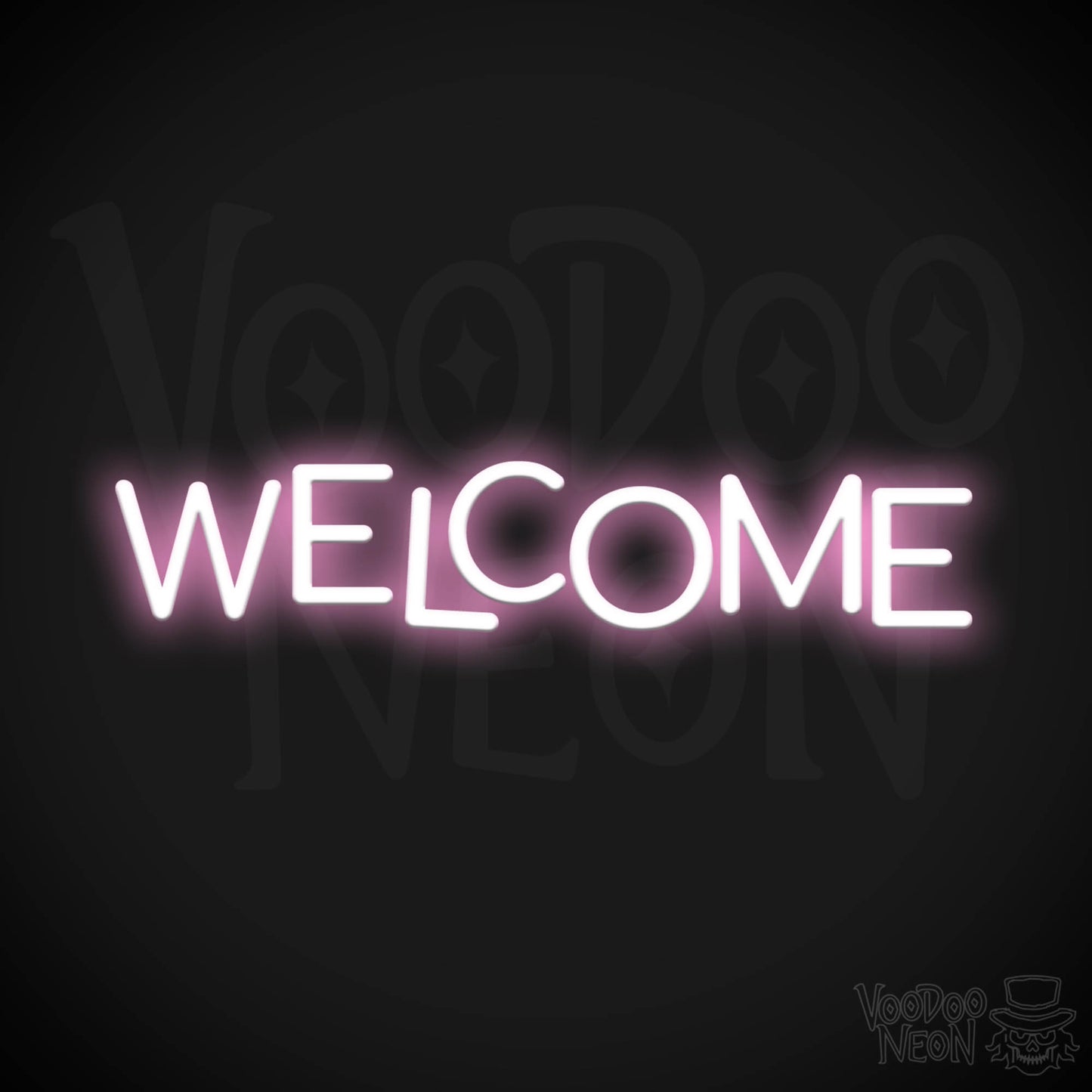 Welcome Neon Sign - Neon Welcome Sign - LED Sign - Color Light Pink