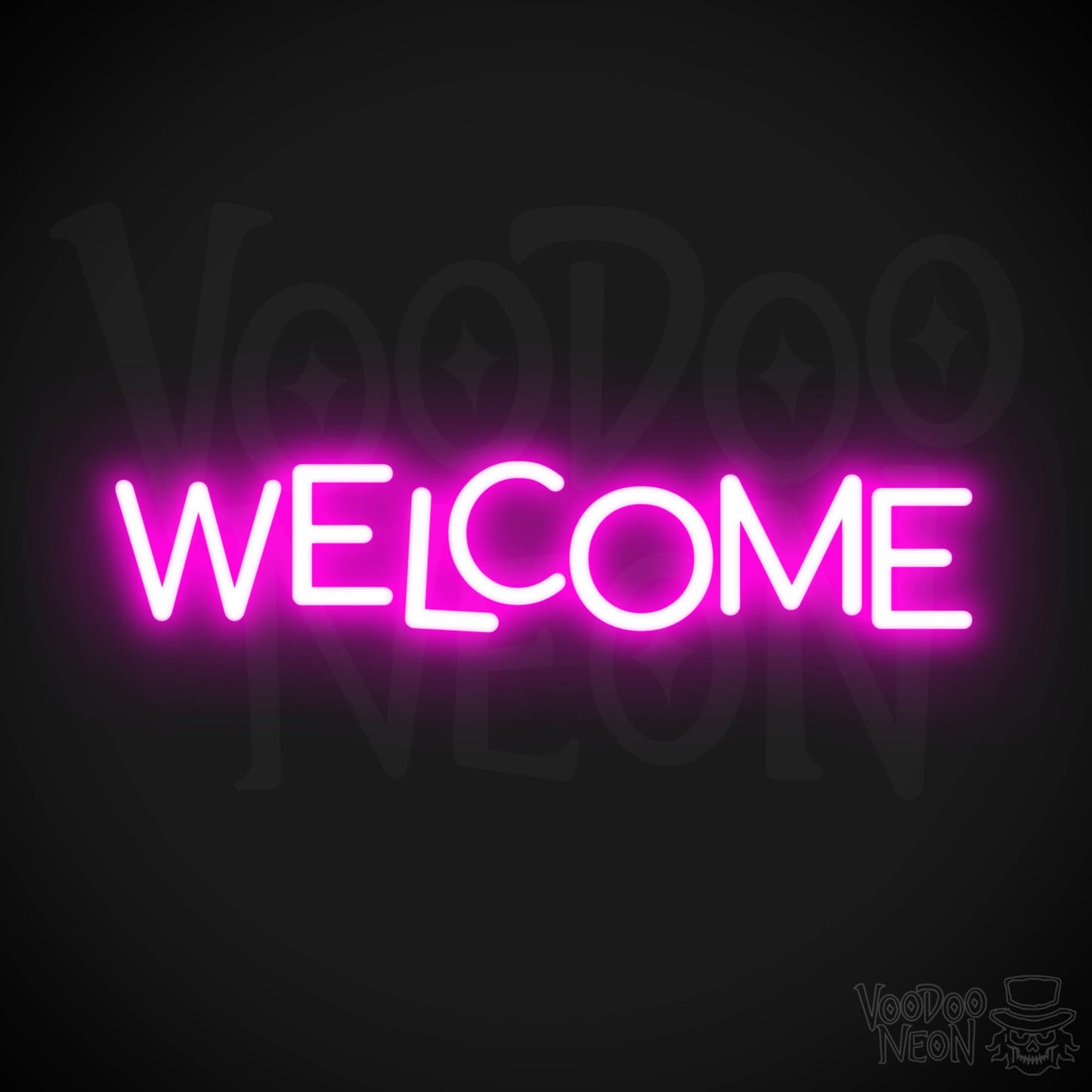 Welcome Neon Sign - Neon Welcome Sign - LED Sign - Color Pink
