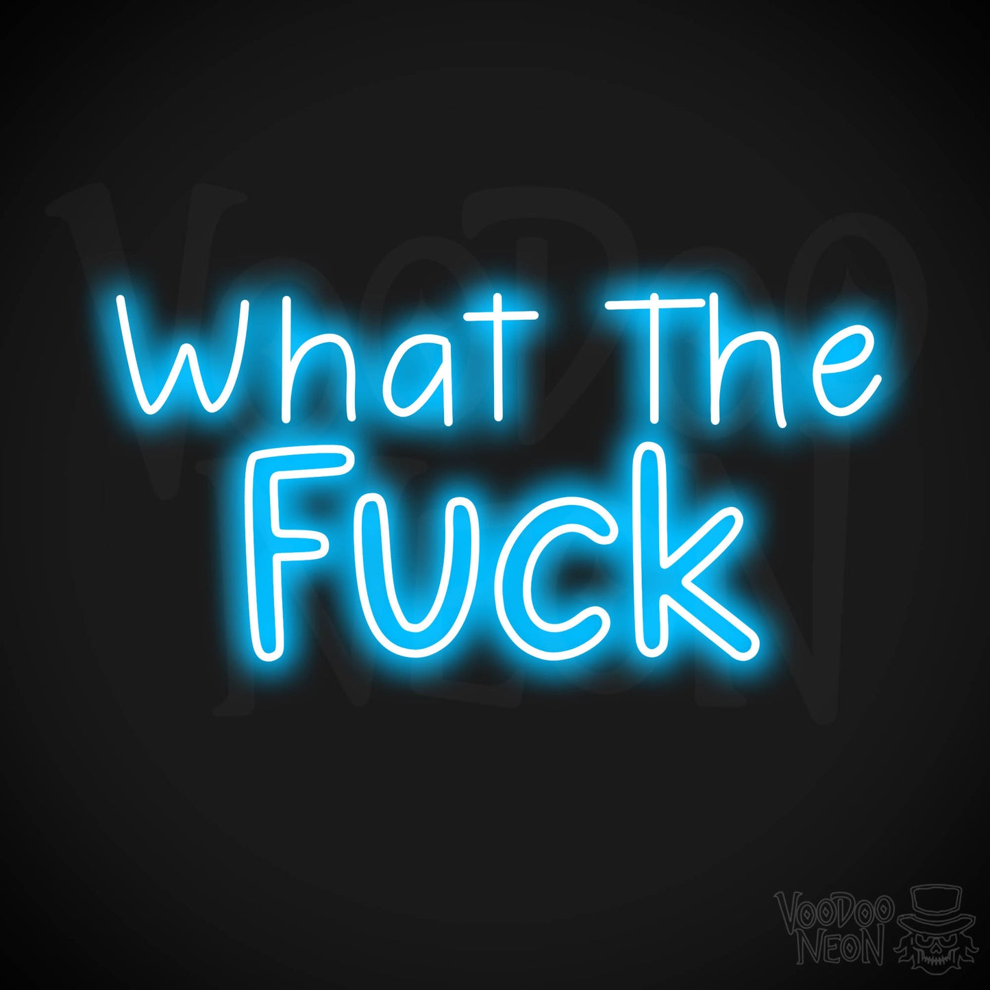 What The Fuck LED Neon - Dark Blue