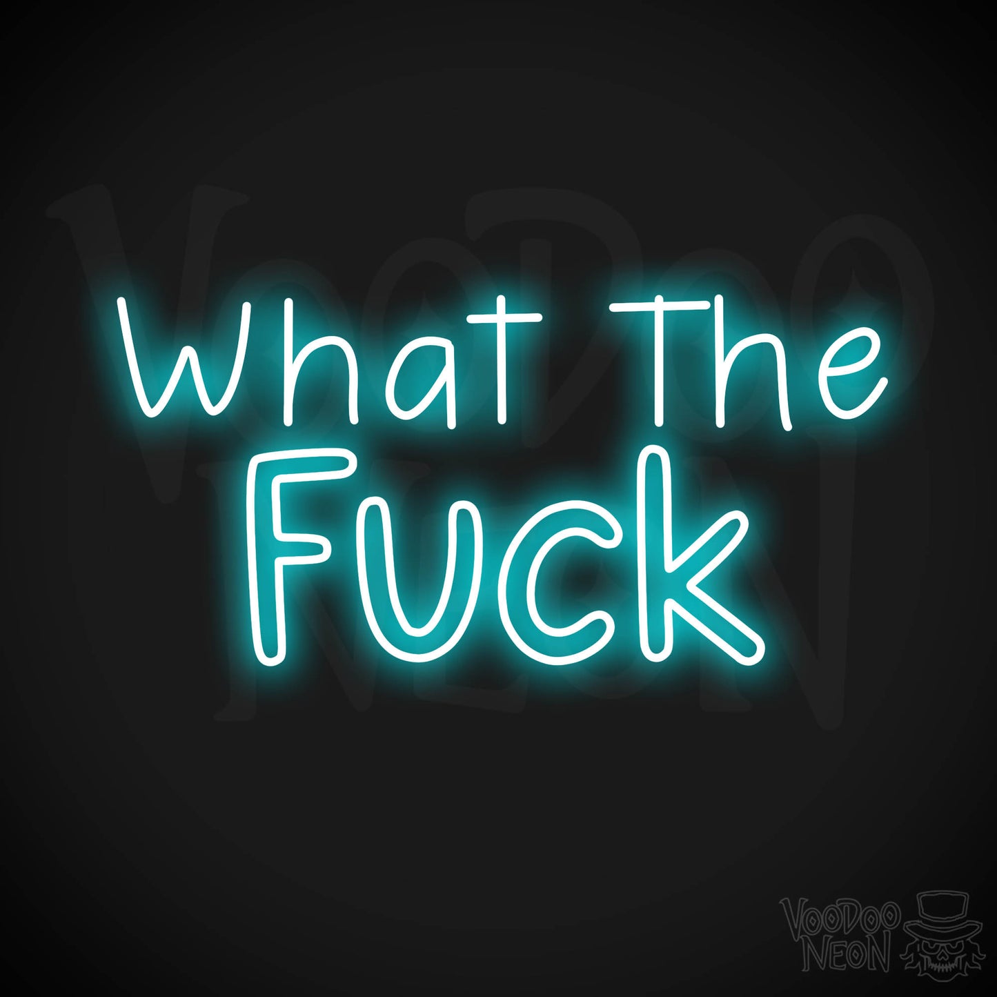 What The Fuck LED Neon - Ice Blue