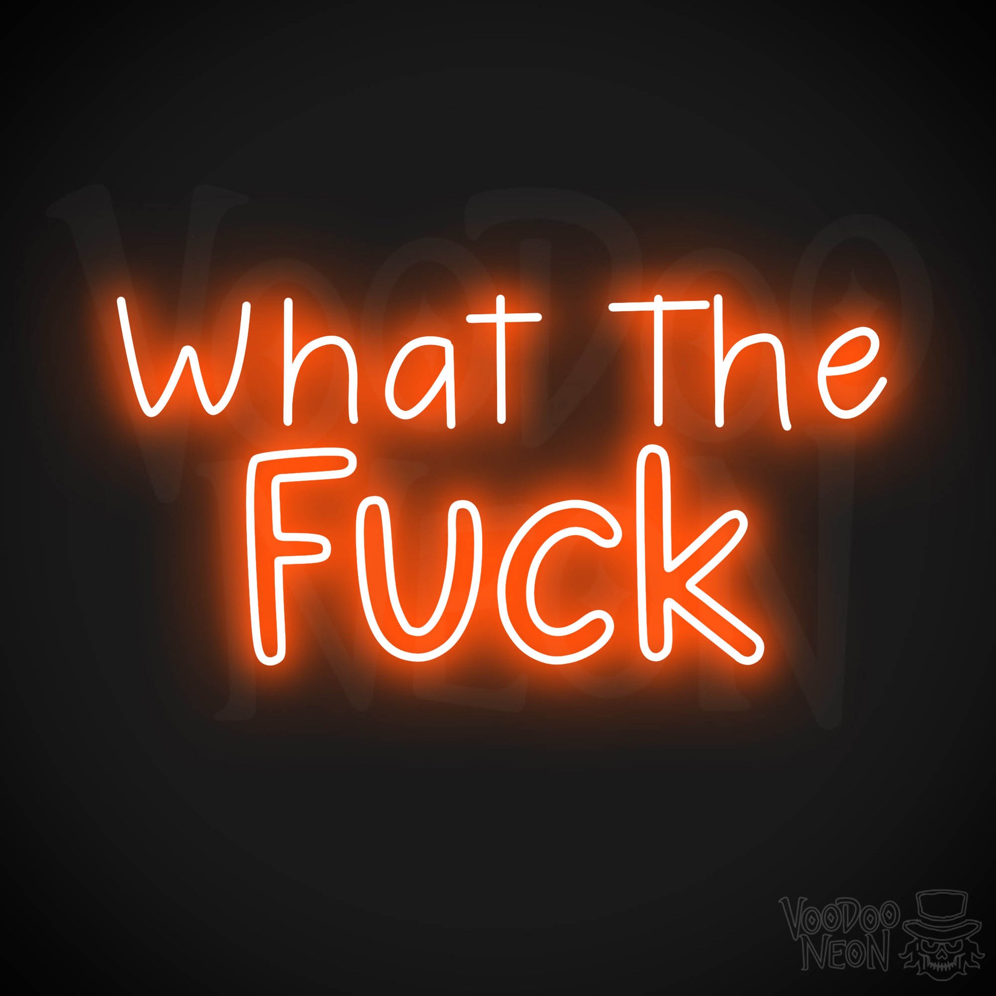 What The Fuck LED Neon - Orange