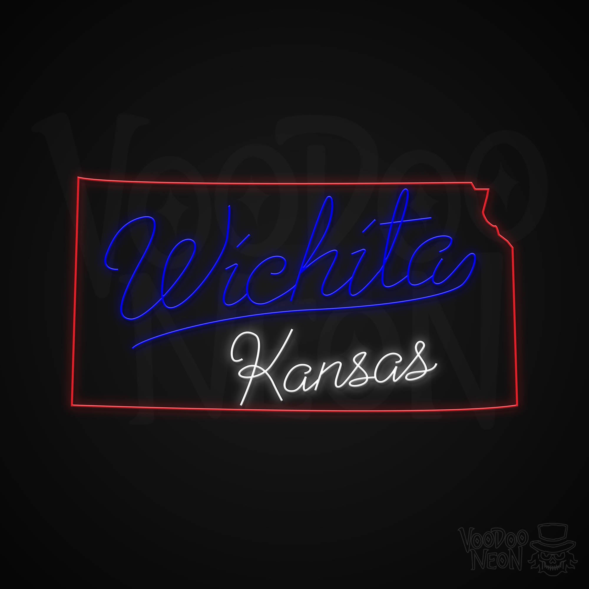 Wichita This Way Sign Wichita, Kansas Neon Sign - Free Shipping - Voodoo Neon