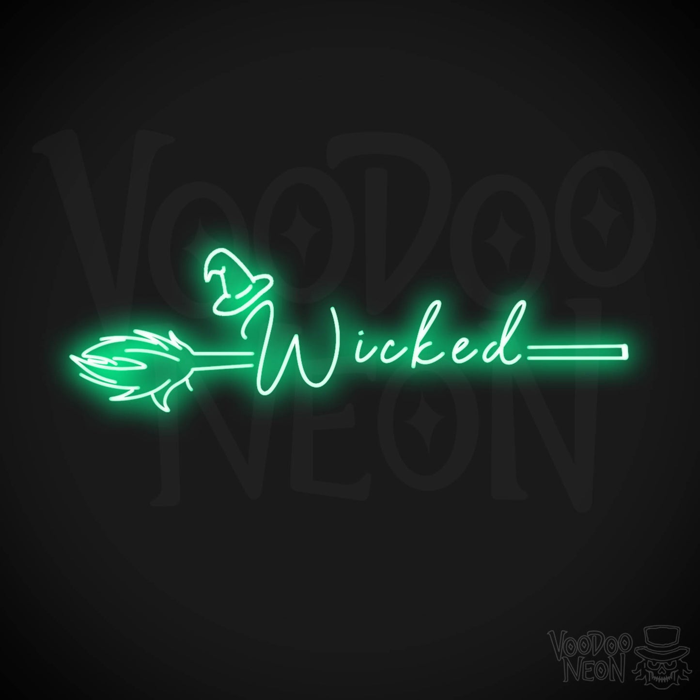 Wicked Neon Sign - Neon Wicked Sign - LED Wall Art - Color Green