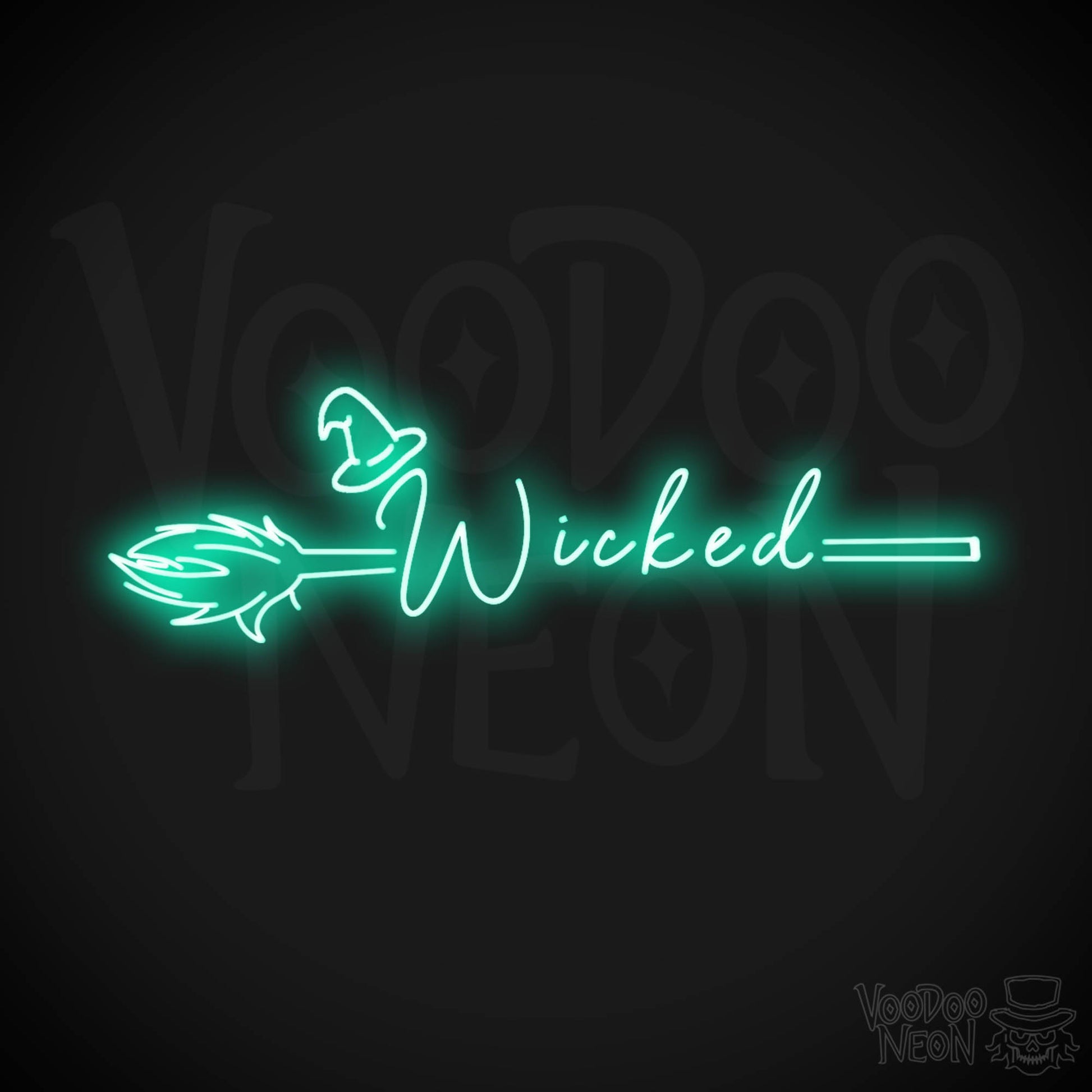 Wicked Neon Sign - Neon Wicked Sign - LED Wall Art - Color Light Green