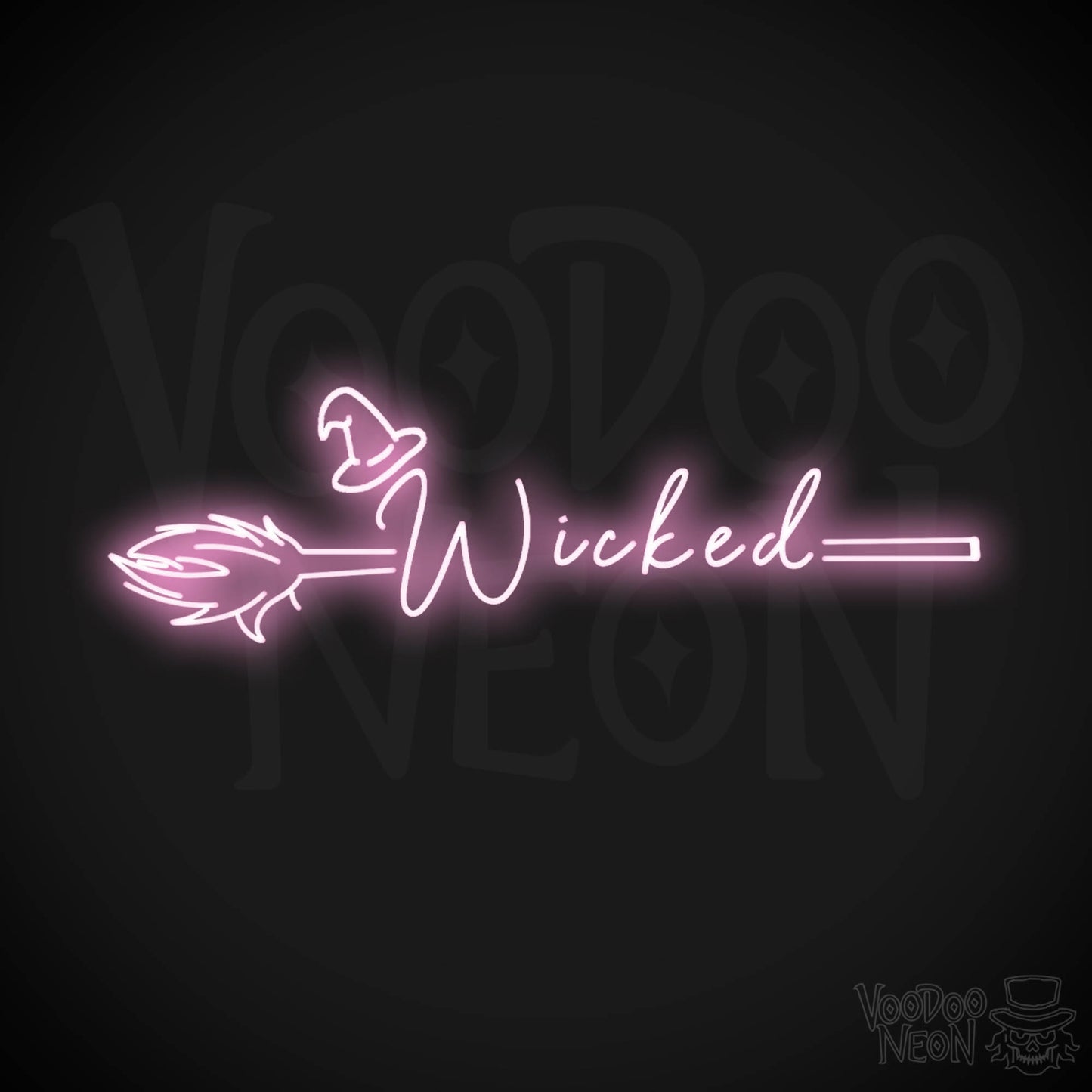 Wicked Neon Sign - Neon Wicked Sign - LED Wall Art - Color Light Pink