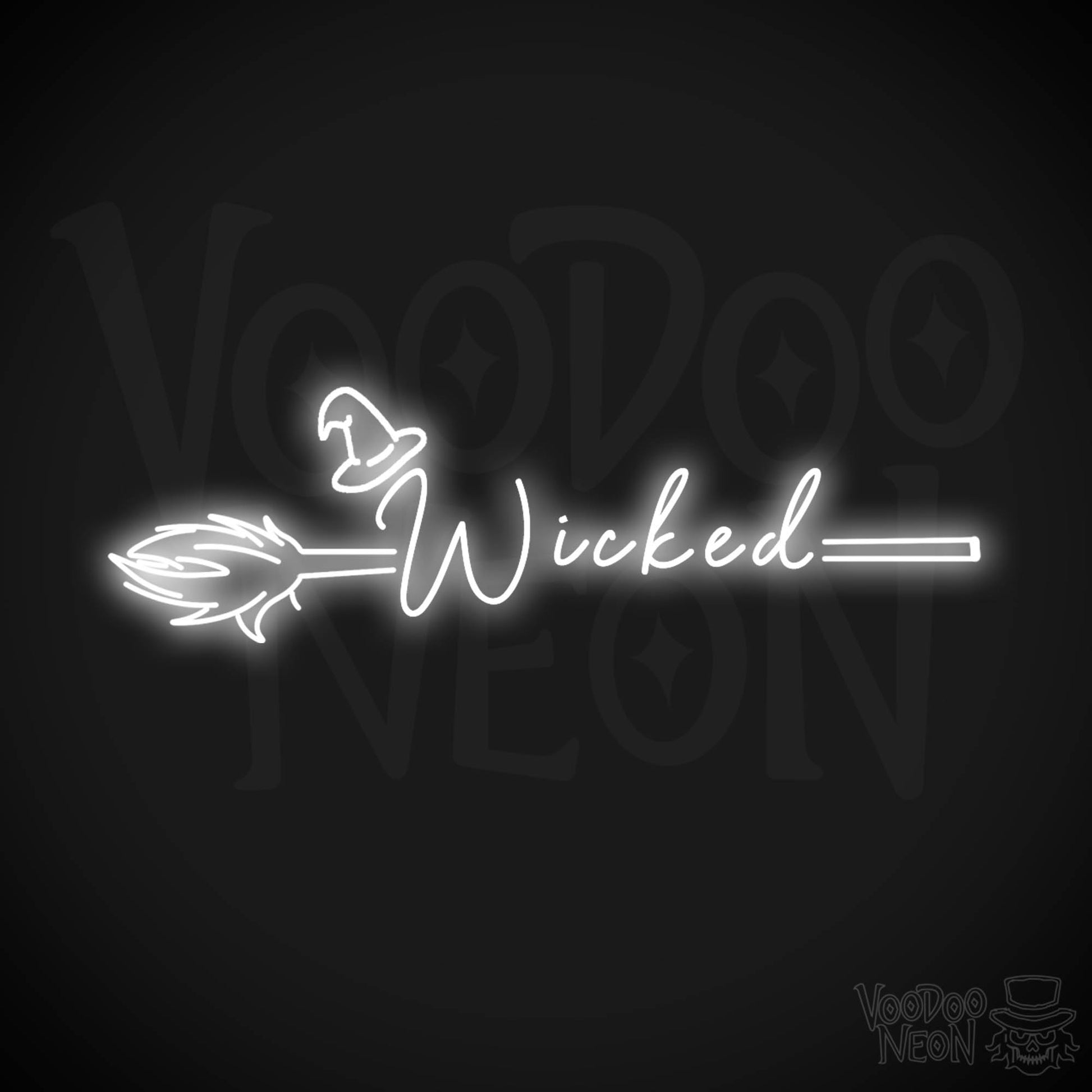 Wicked Neon Sign - Neon Wicked Sign - LED Wall Art - Color White