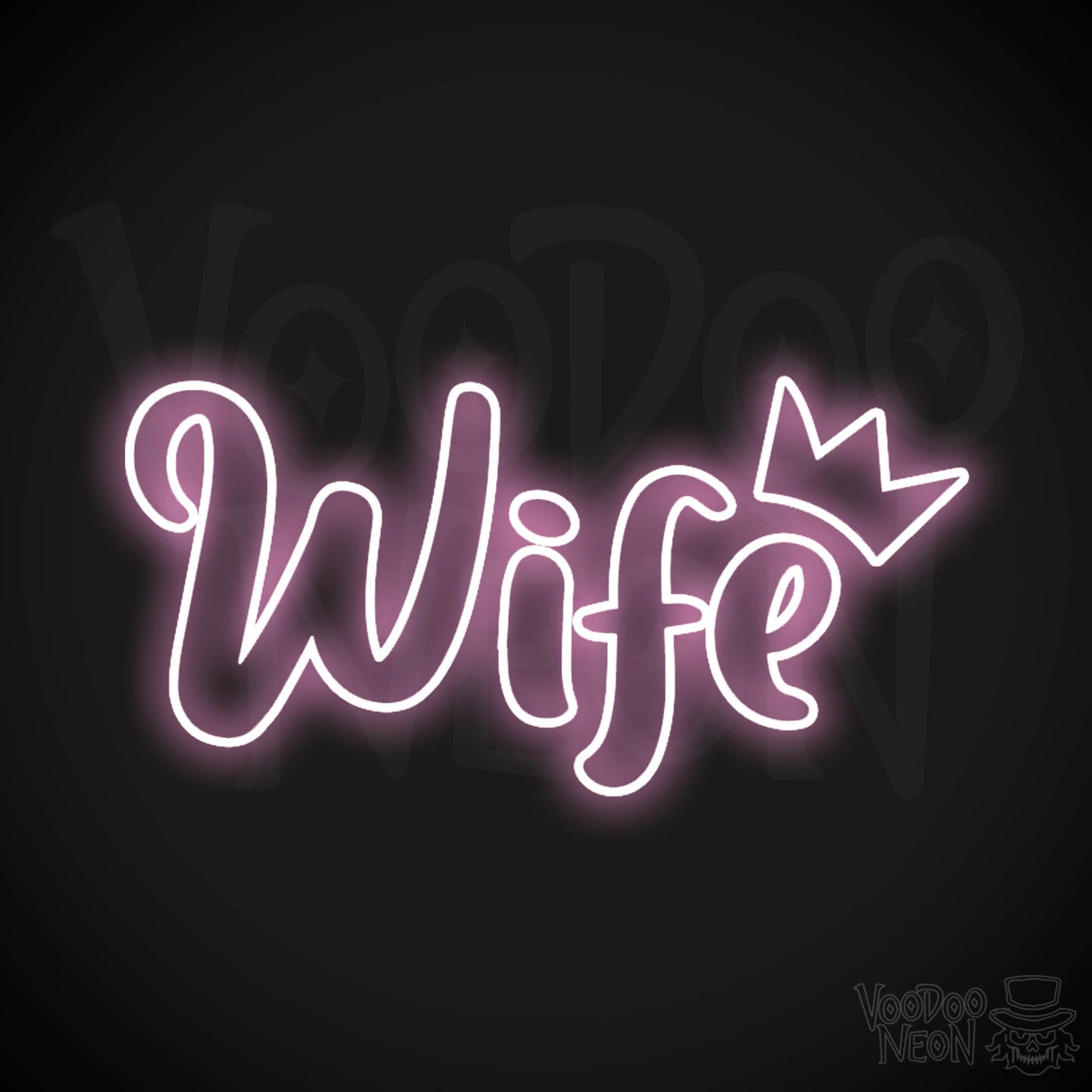Wife Neon Sign - Neon Wife Sign - Color Light Pink