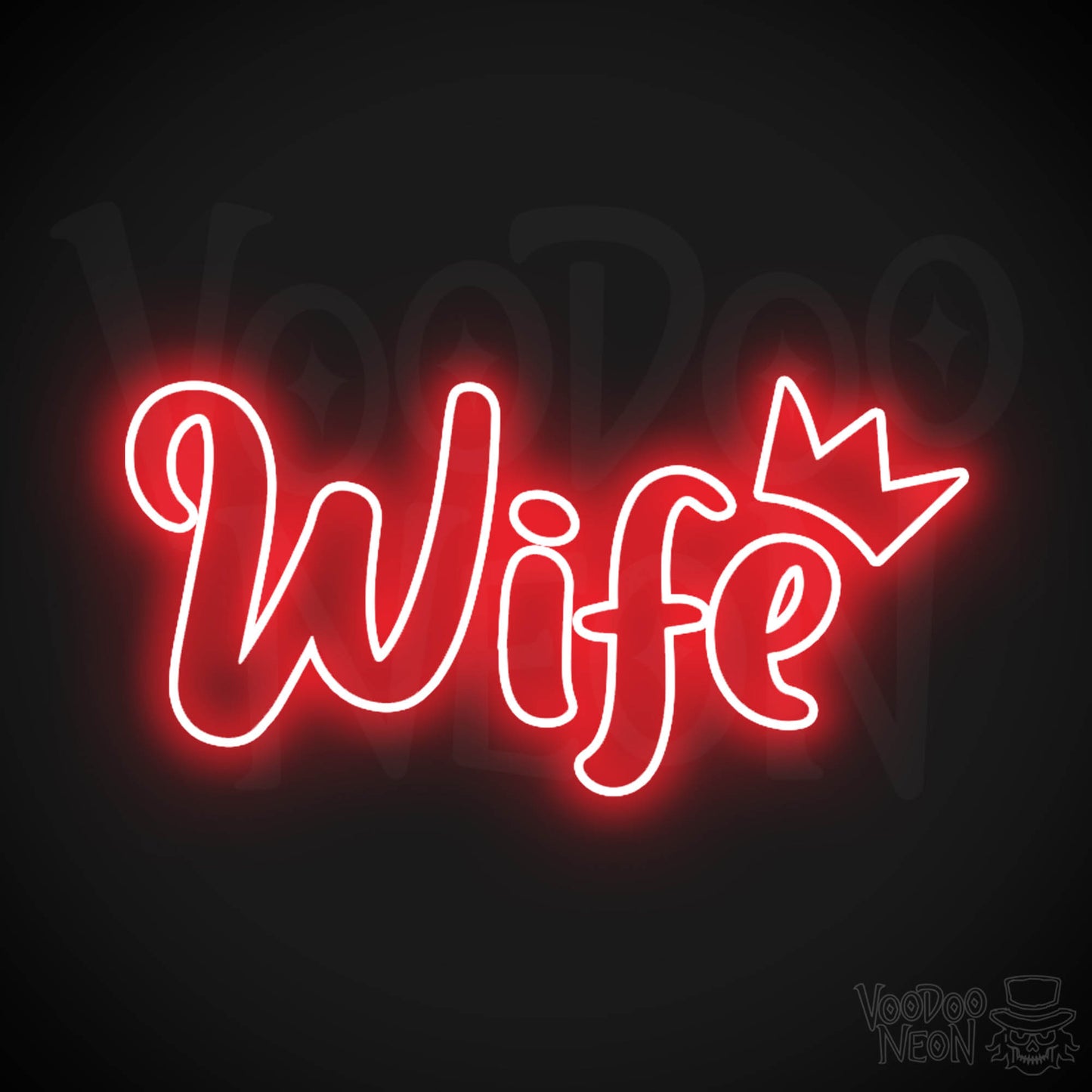 Wife Neon Sign - Neon Wife Sign - Color Red