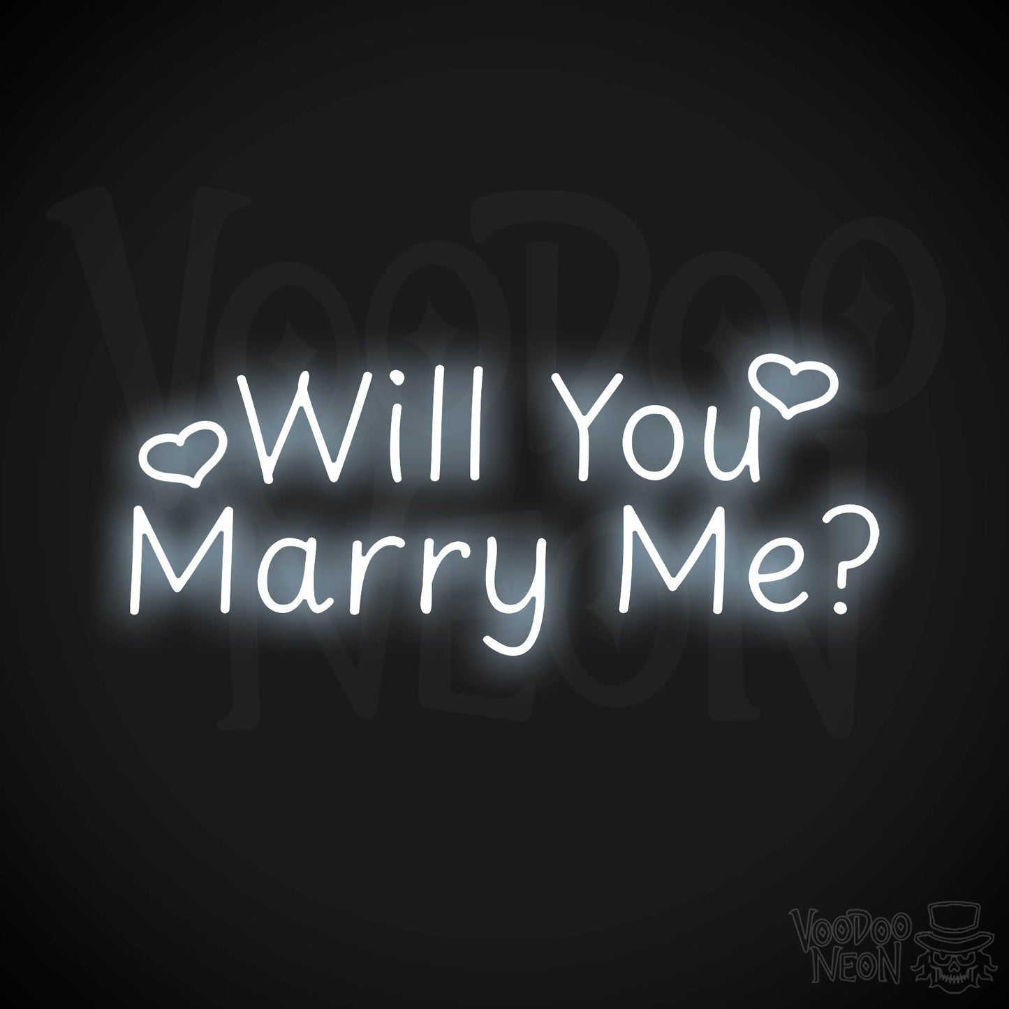 Will You Marry Me? Neon Sign - Cool White