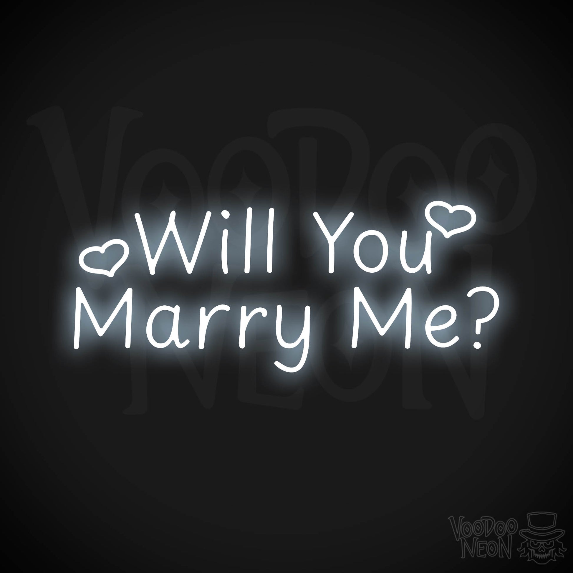 Will You Marry Me? Neon Sign - Cool White