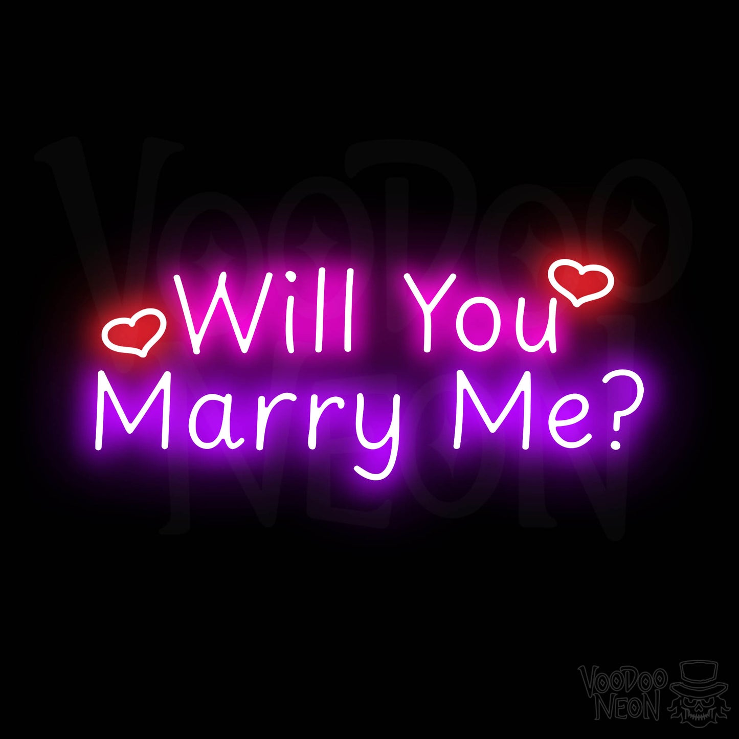 Will You Marry Me? Neon Sign - Multi-Color