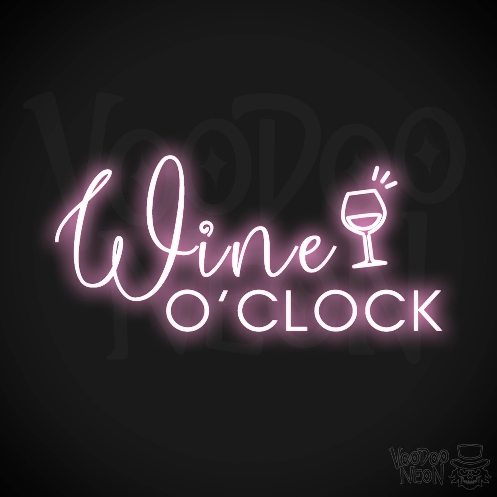 Bright popular Pink Peace, Love and Wine Neon Light Hanging Wall Sign