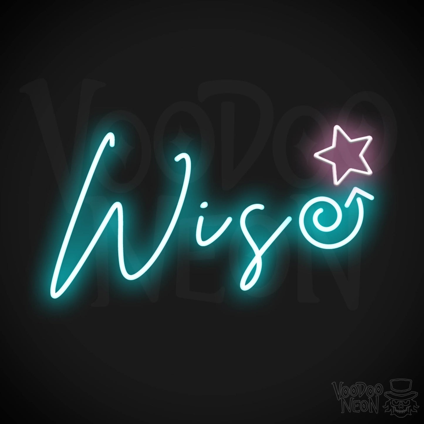 Wise Neon Sign - Neon Wise Sign - Color Multi-Color