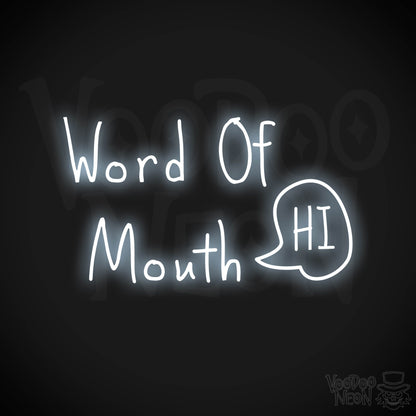 Word Of Mouth LED Neon - Cool White