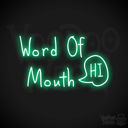 Word Of Mouth LED Neon - Green