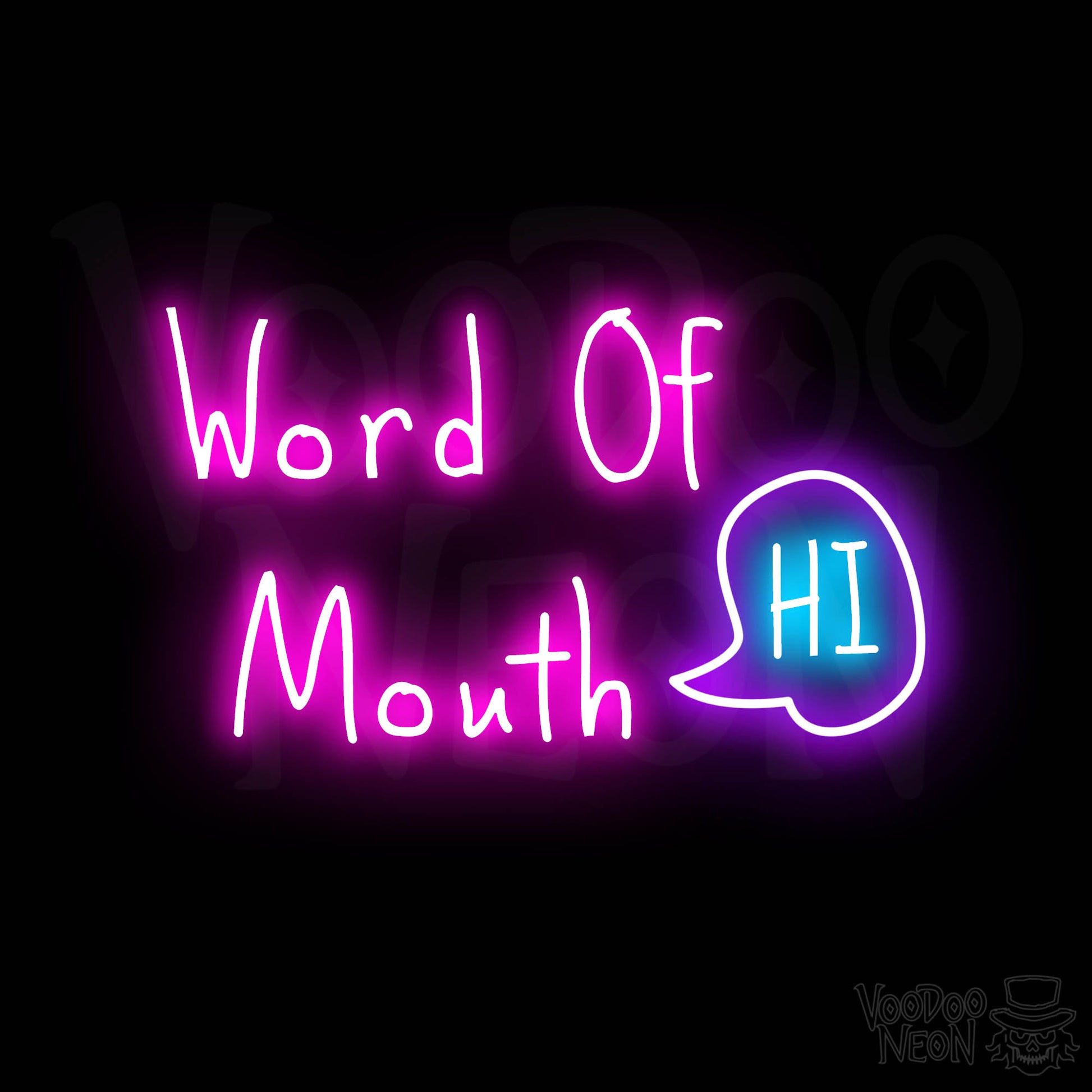 Word Of Mouth LED Neon - Multi-Color