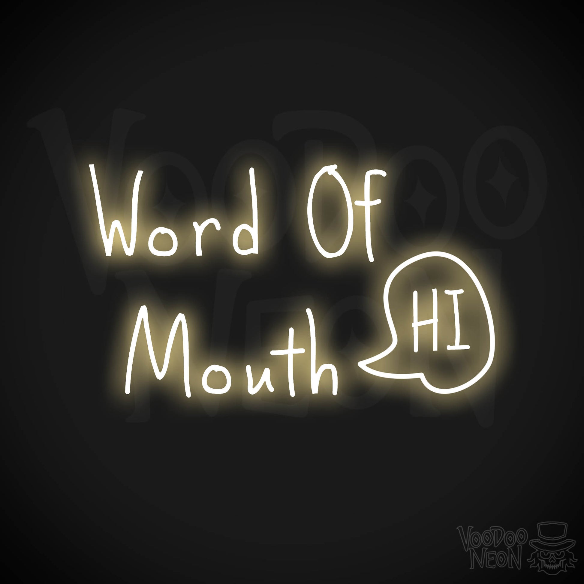 Word Of Mouth LED Neon - Warm White