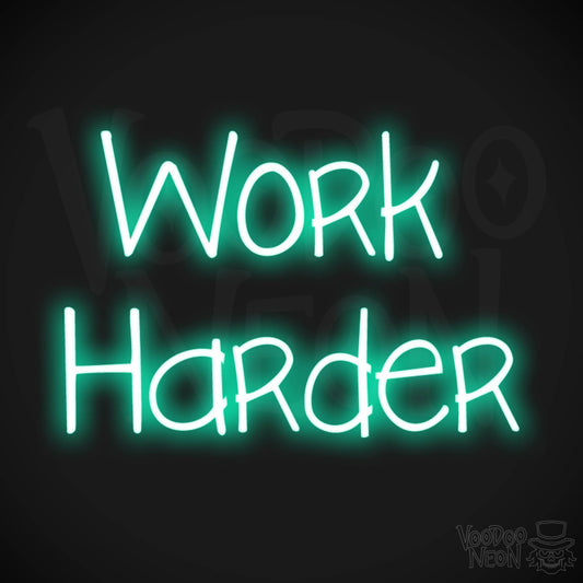 Work Harder LED Neon - Light Green