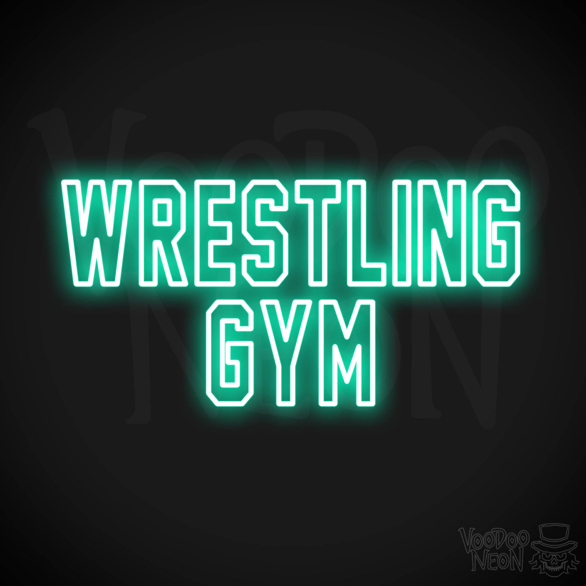 Wrestling Gym LED Neon - Light Green