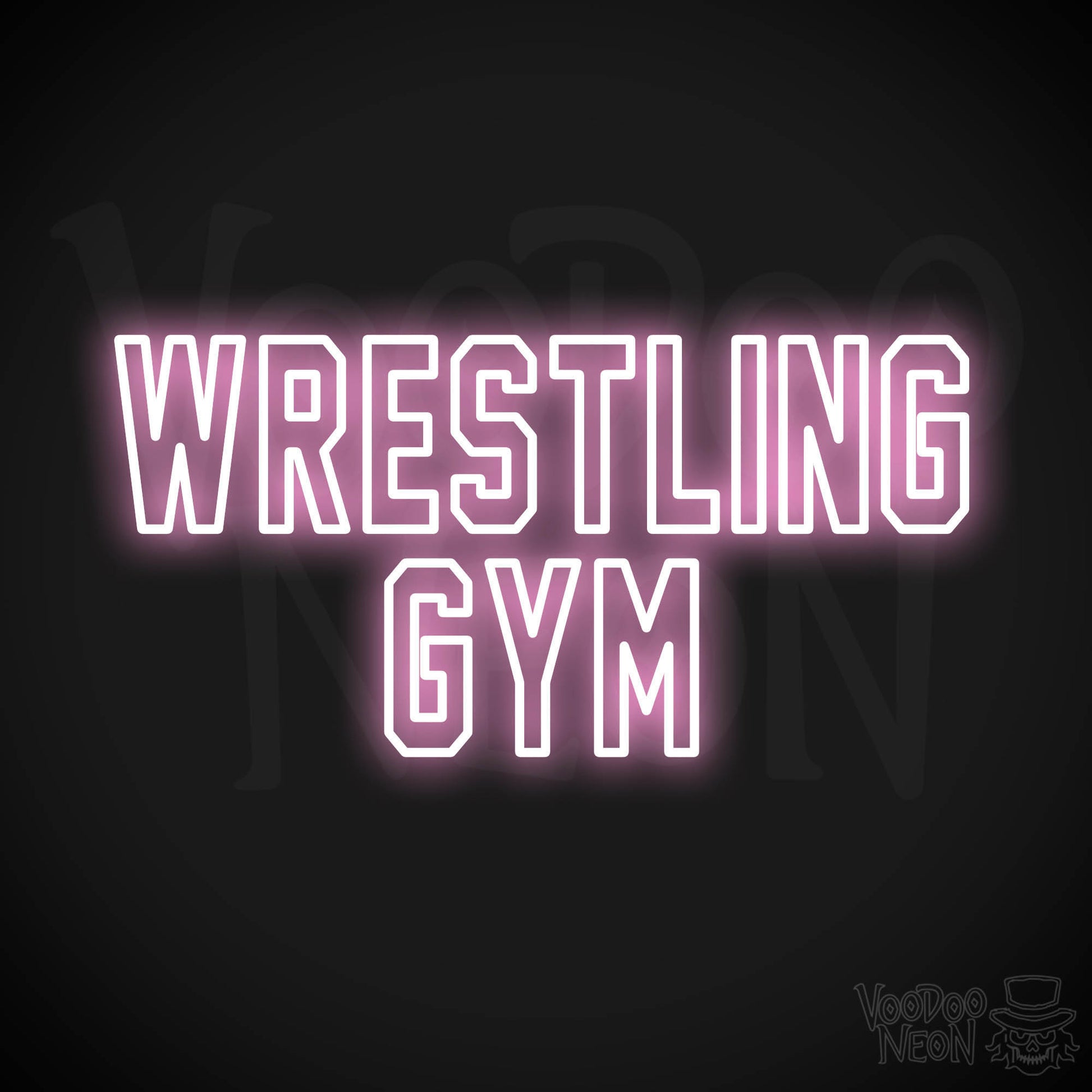 Wrestling Gym LED Neon - Light Pink