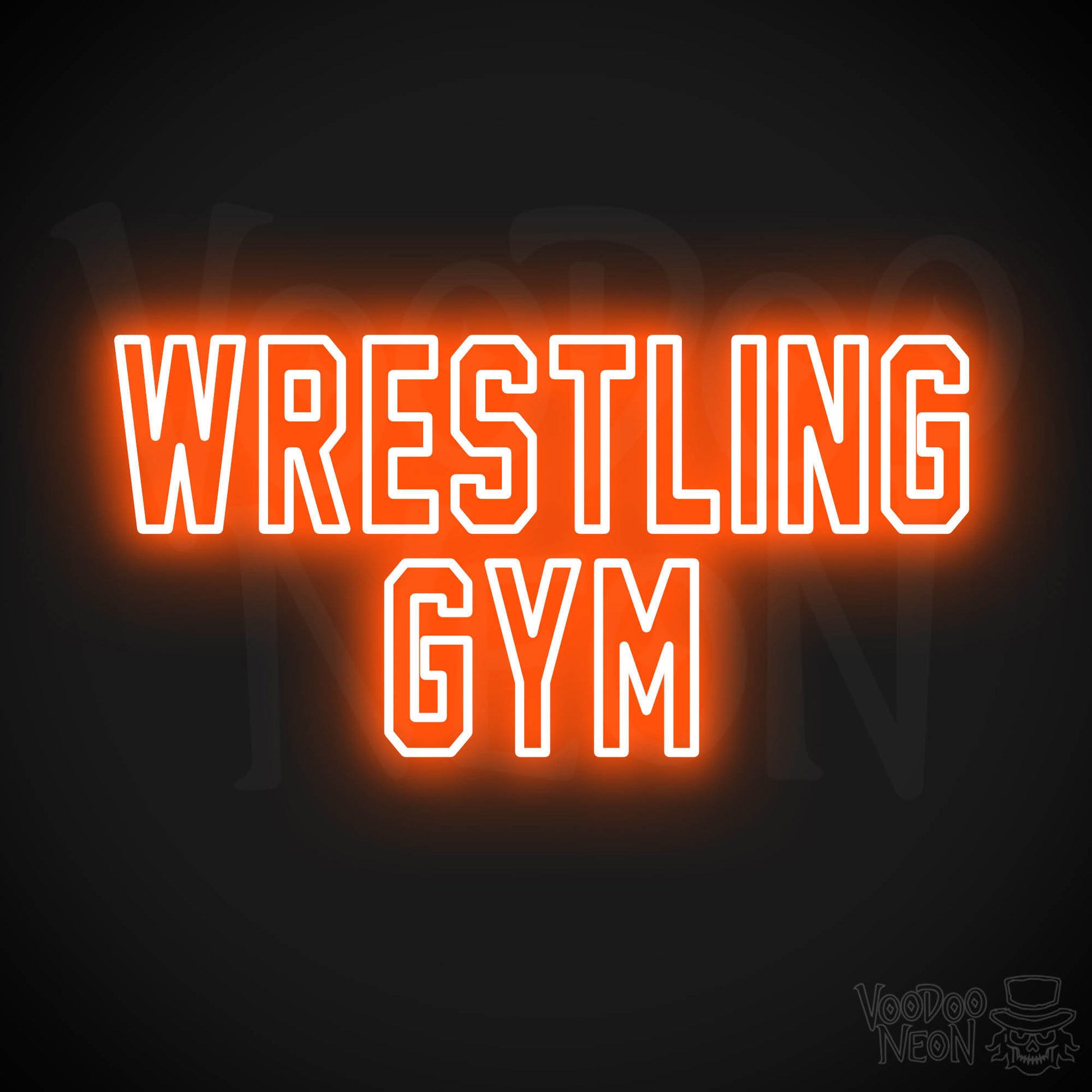 Wrestling Gym LED Neon - Orange