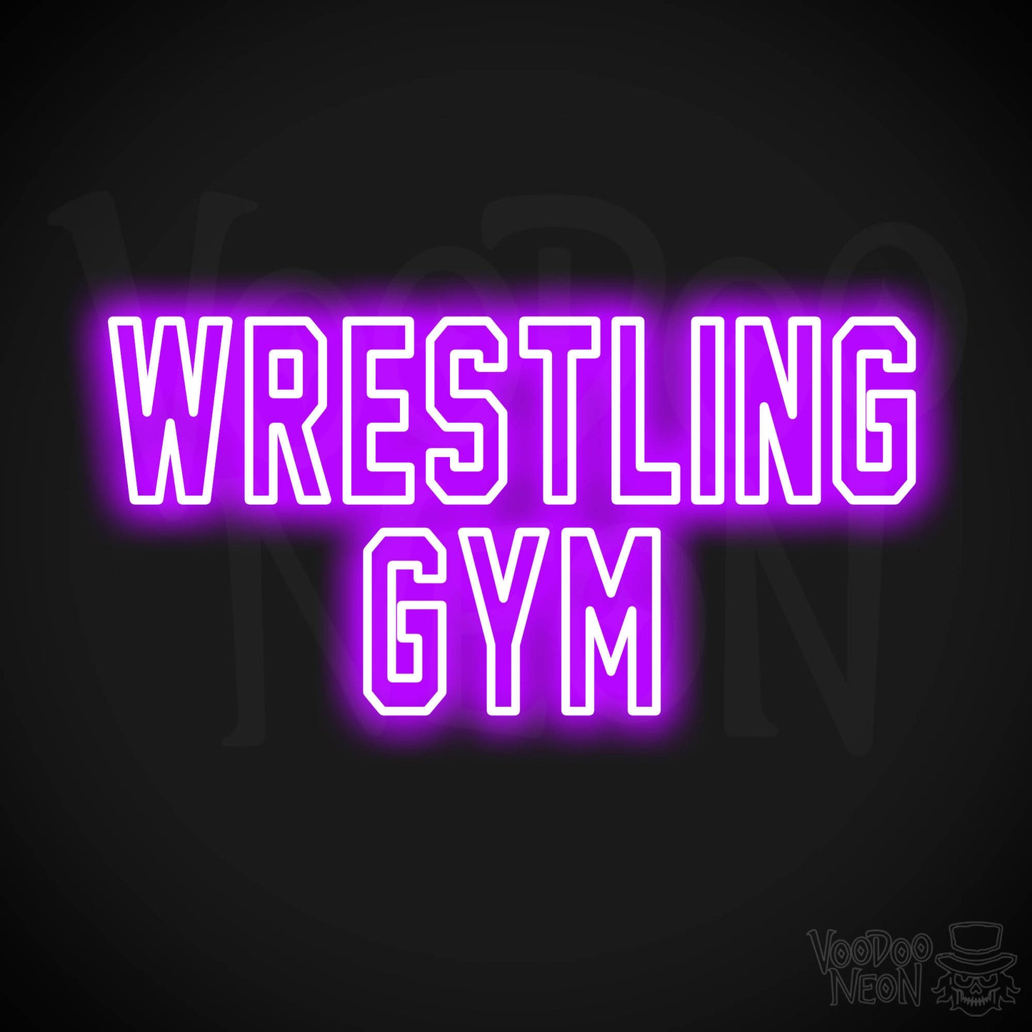 Wrestling Gym LED Neon - Purple