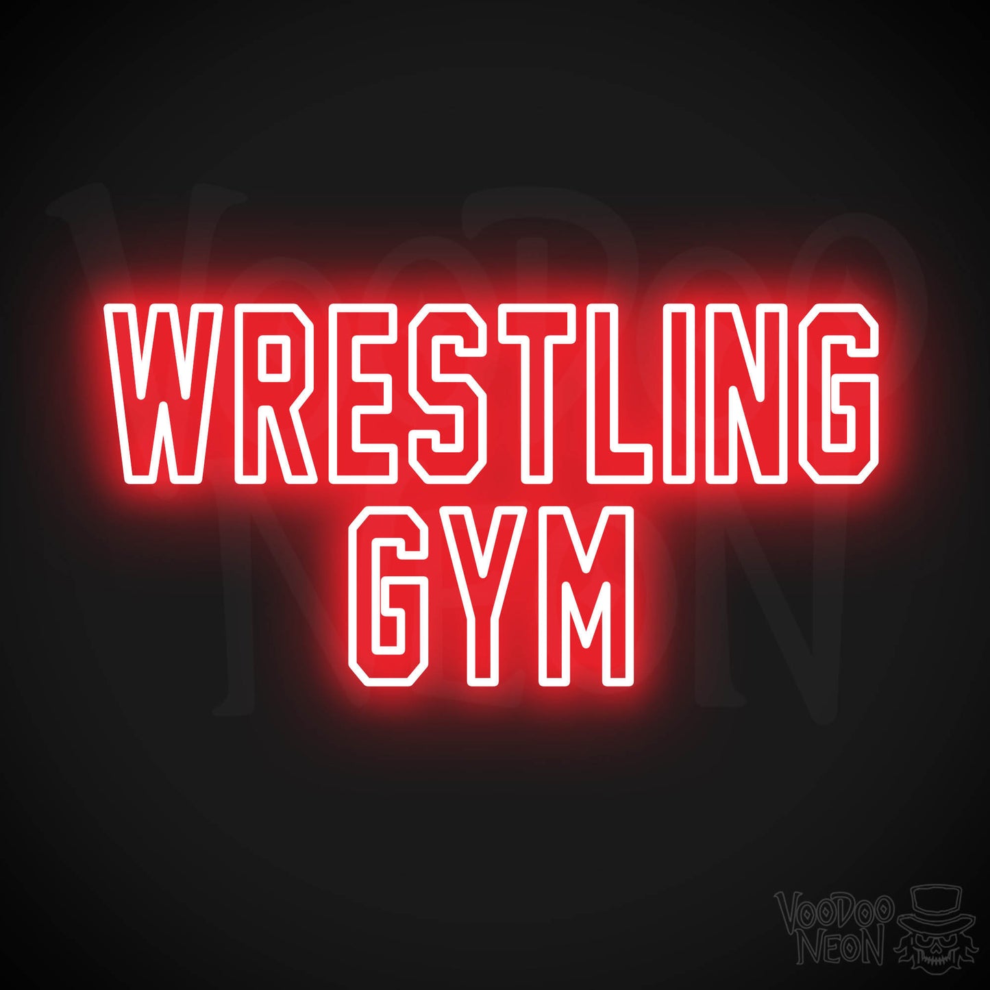 Wrestling Gym LED Neon - Red