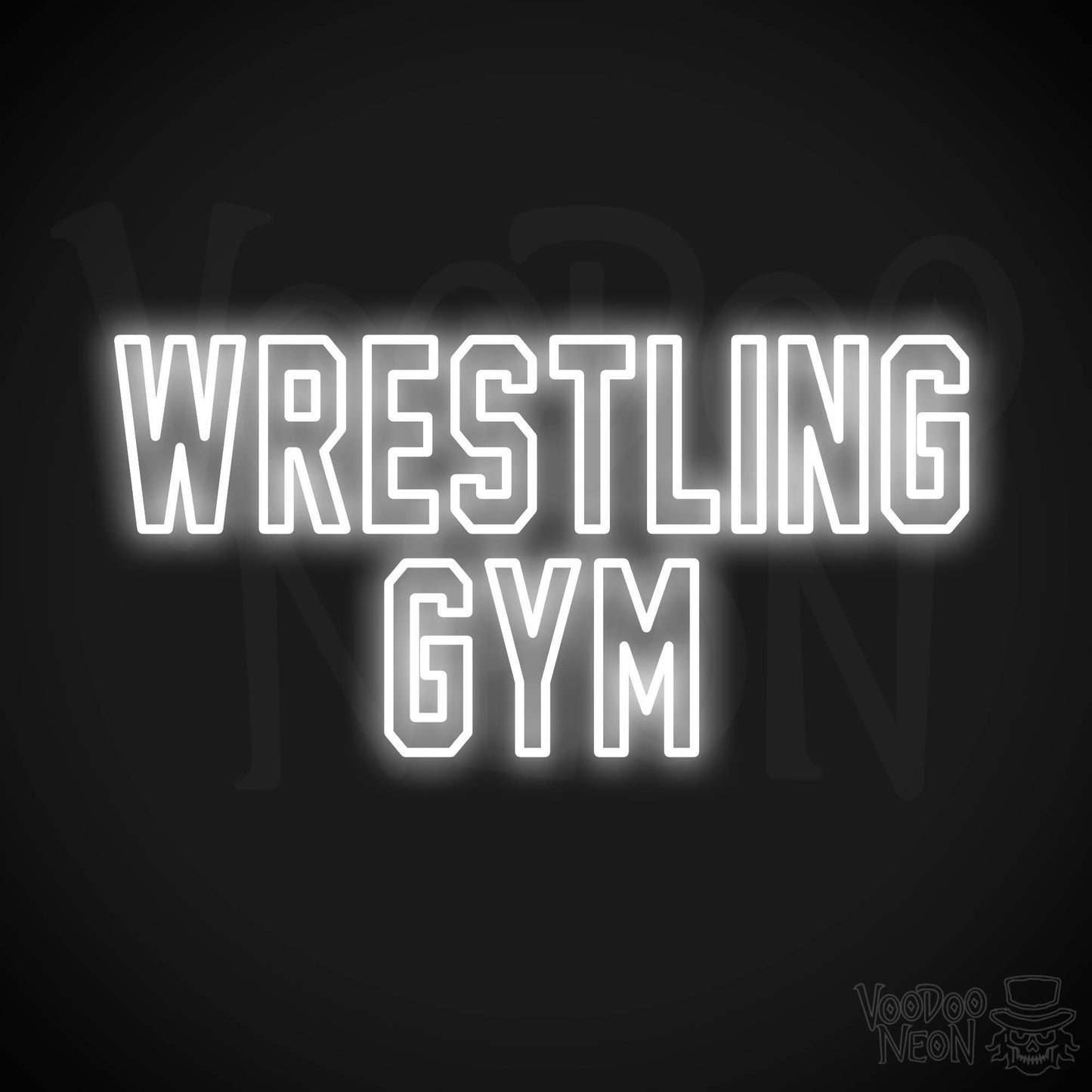 Wrestling Gym LED Neon - White