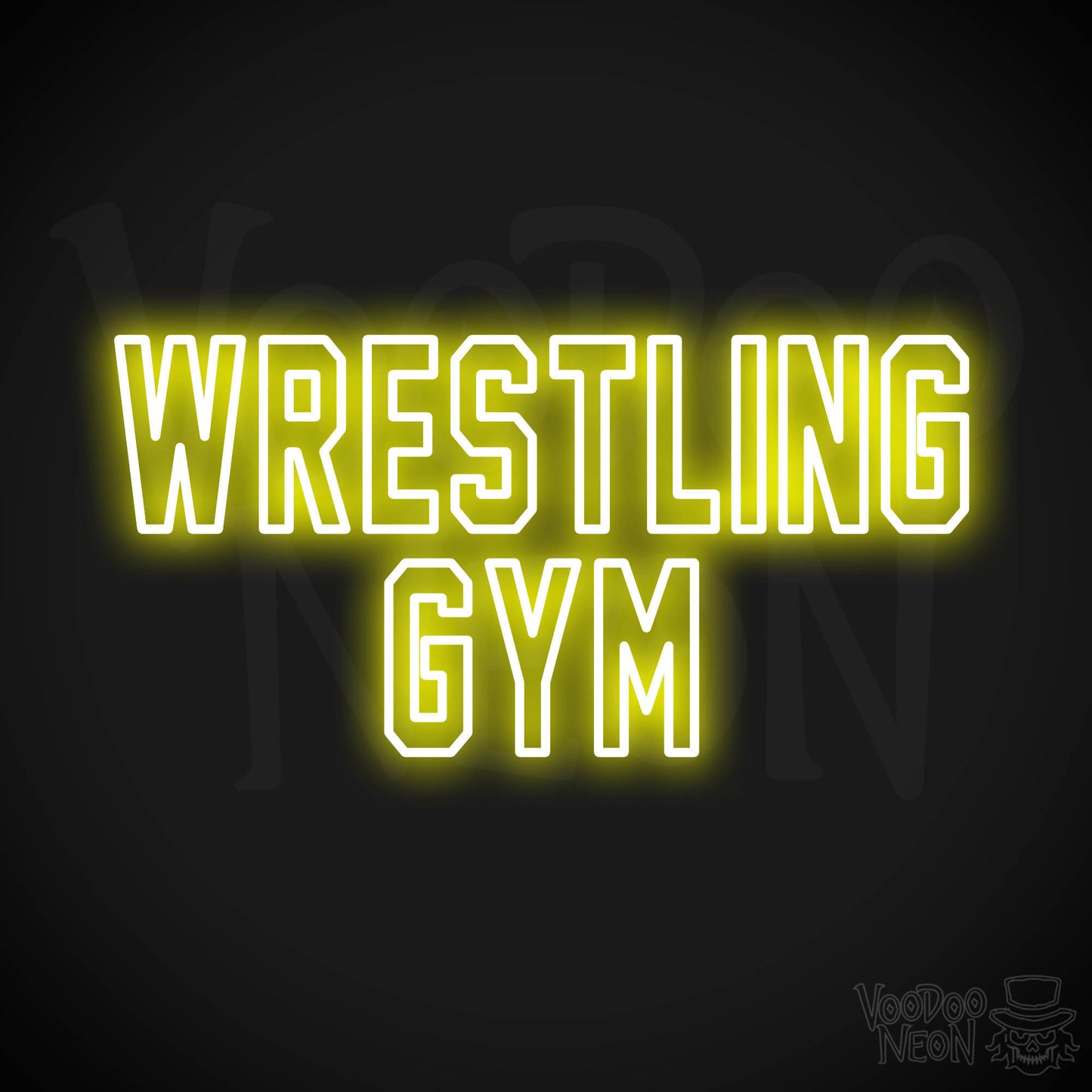Wrestling Gym LED Neon - Yellow