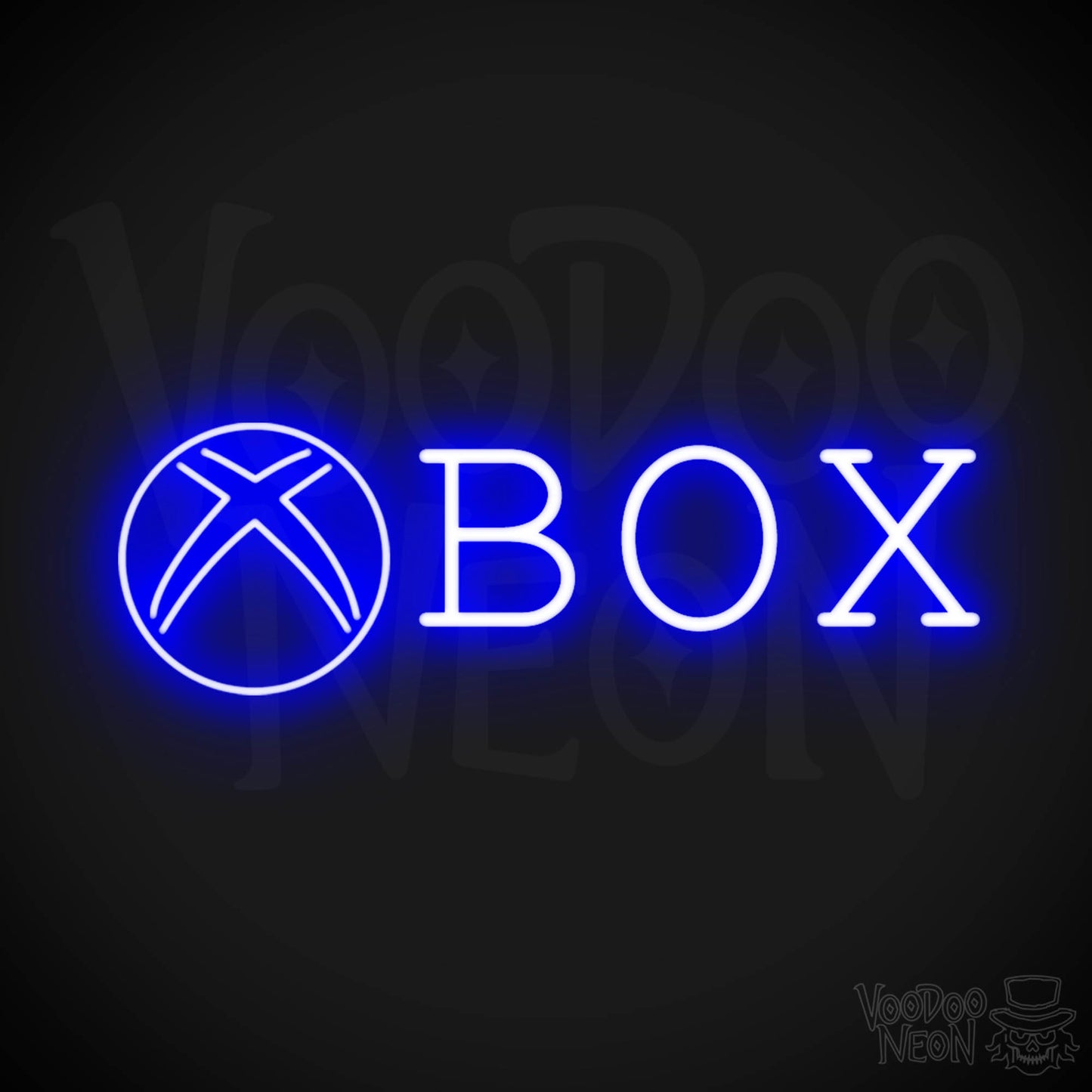 XBOX Neon Sign - Neon XBOX Sign - XBOX Decor - Color Dark Blue