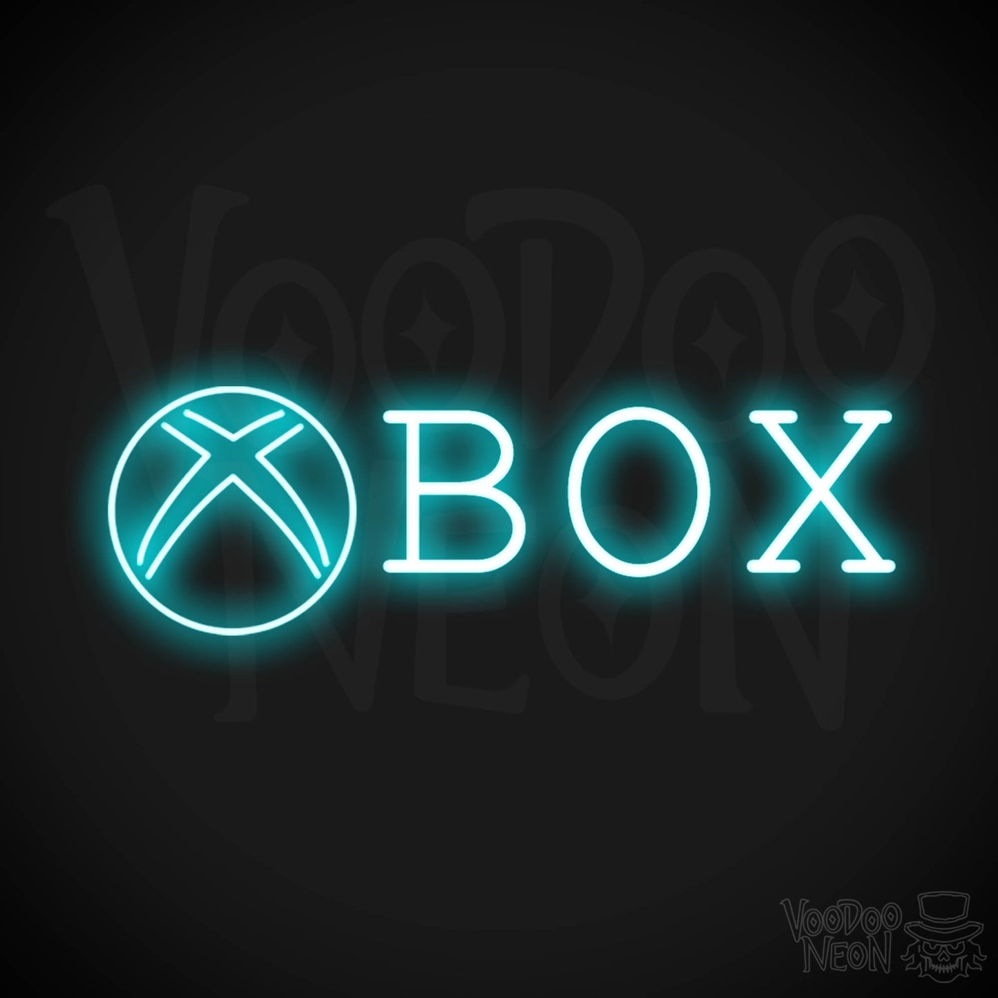 XBOX Neon Sign - Neon XBOX Sign - XBOX Decor - Color Ice Blue
