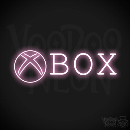 XBOX Neon Sign - Neon XBOX Sign - XBOX Decor - Color Light Pink
