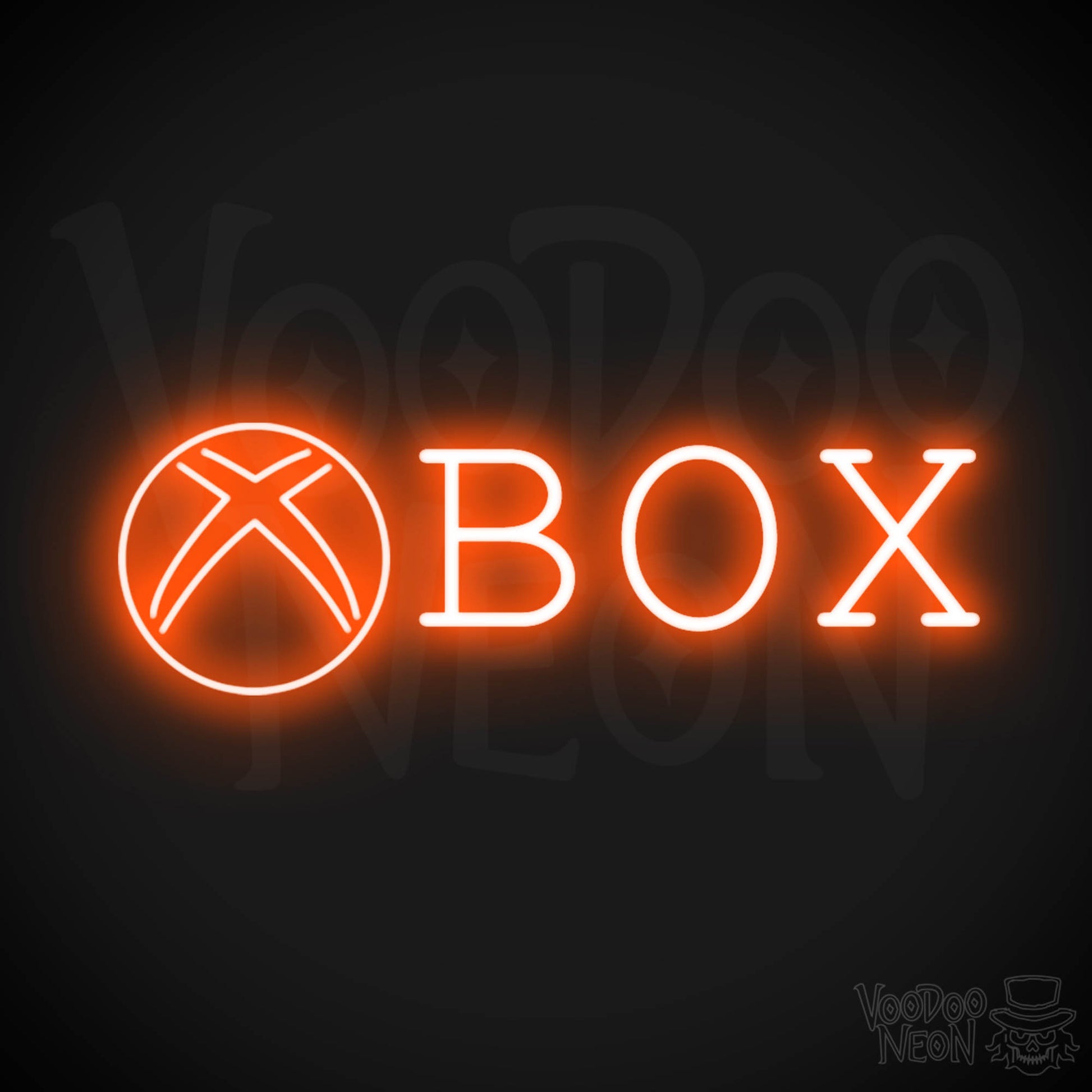 XBOX Neon Sign - Neon XBOX Sign - XBOX Decor - Color Orange