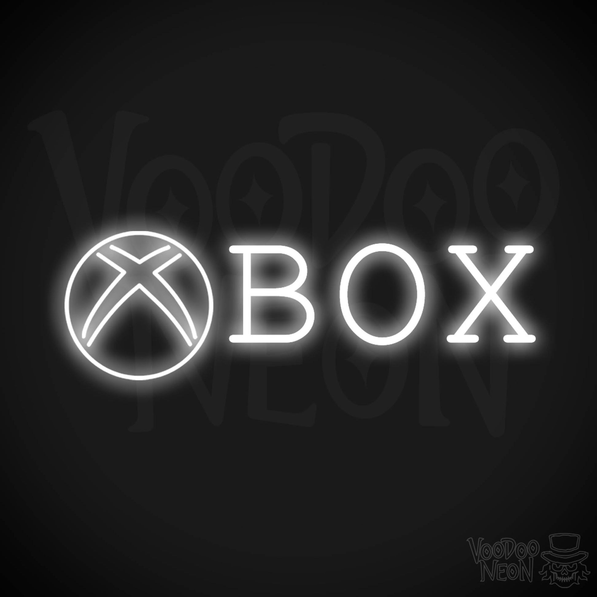 XBOX Neon Sign - Neon XBOX Sign - XBOX Decor - Color White