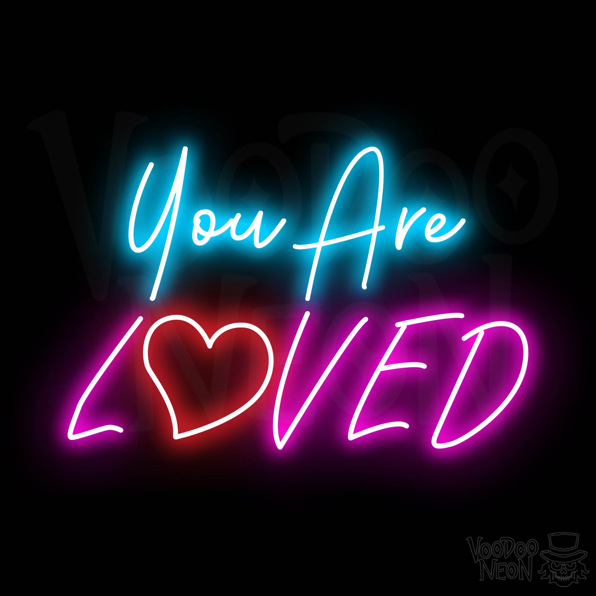 You Are Loved Neon Sign - Multi-Color