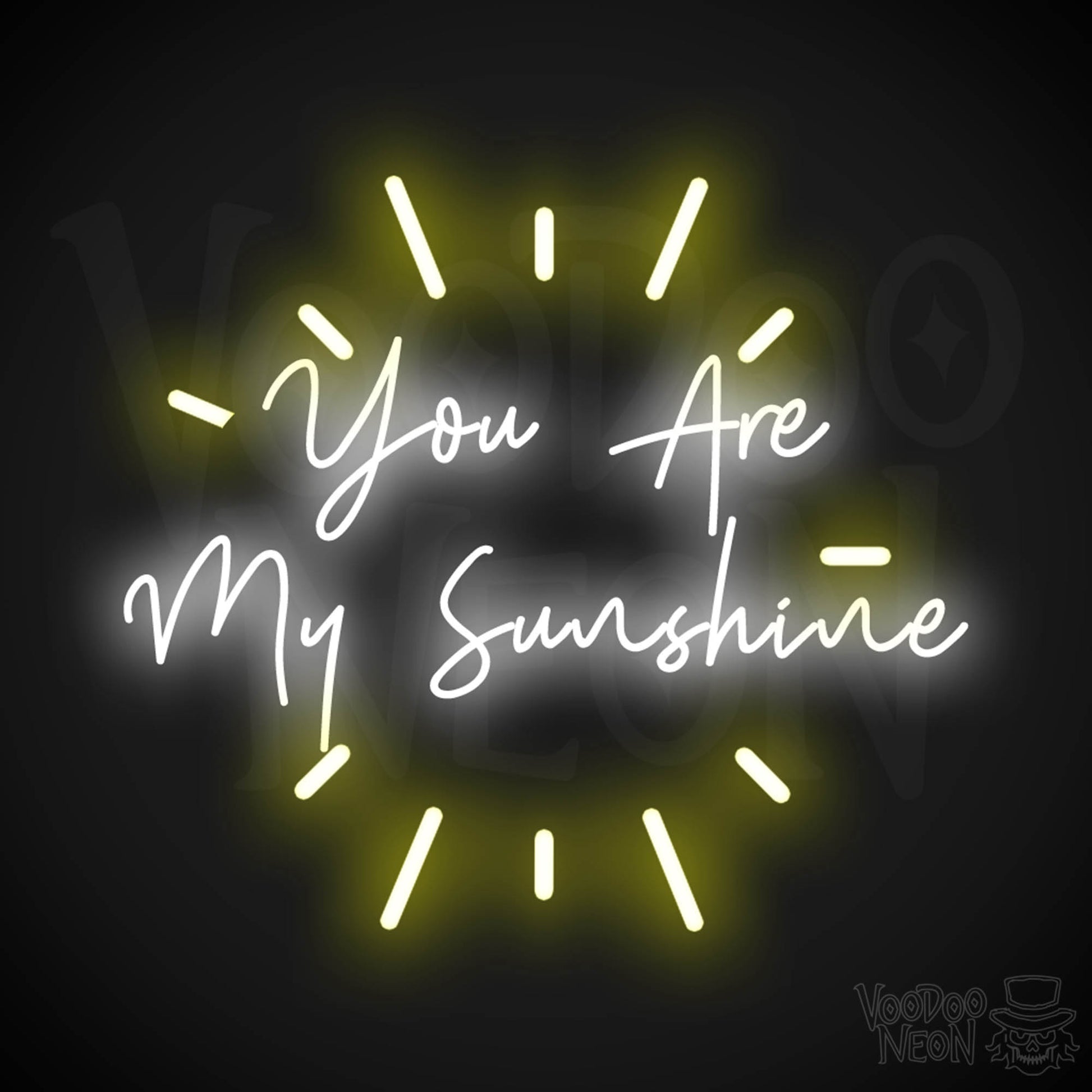 You Are My Sunshine Wall Art - You Are My Sunshine Neon Sign - LED Wall Art - Color Multi-Color